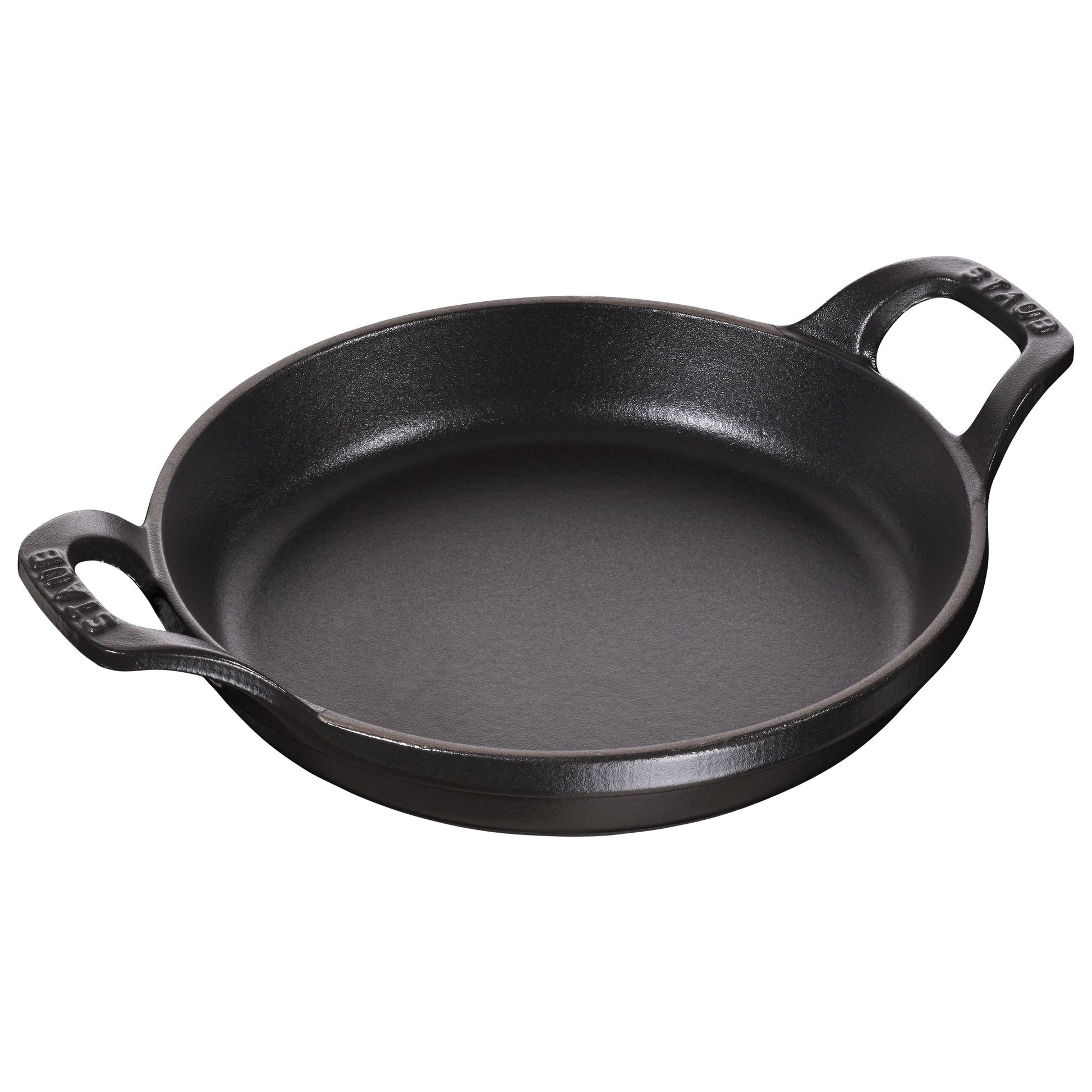 STAUB Specialities 750 ml Cast Iron Round Oven Dish, Black-Bakeware-DECOROLALA