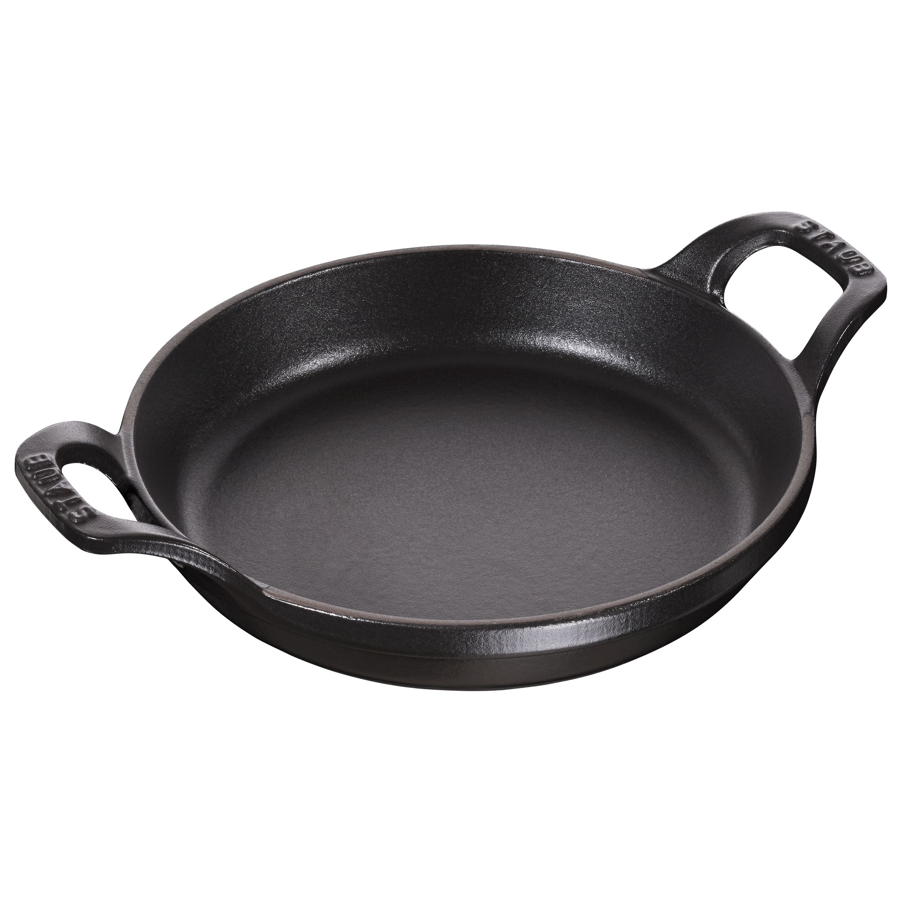 STAUB Specialities 750 ml Cast Iron Round Oven Dish, Black-Bakeware-DECOROLALA