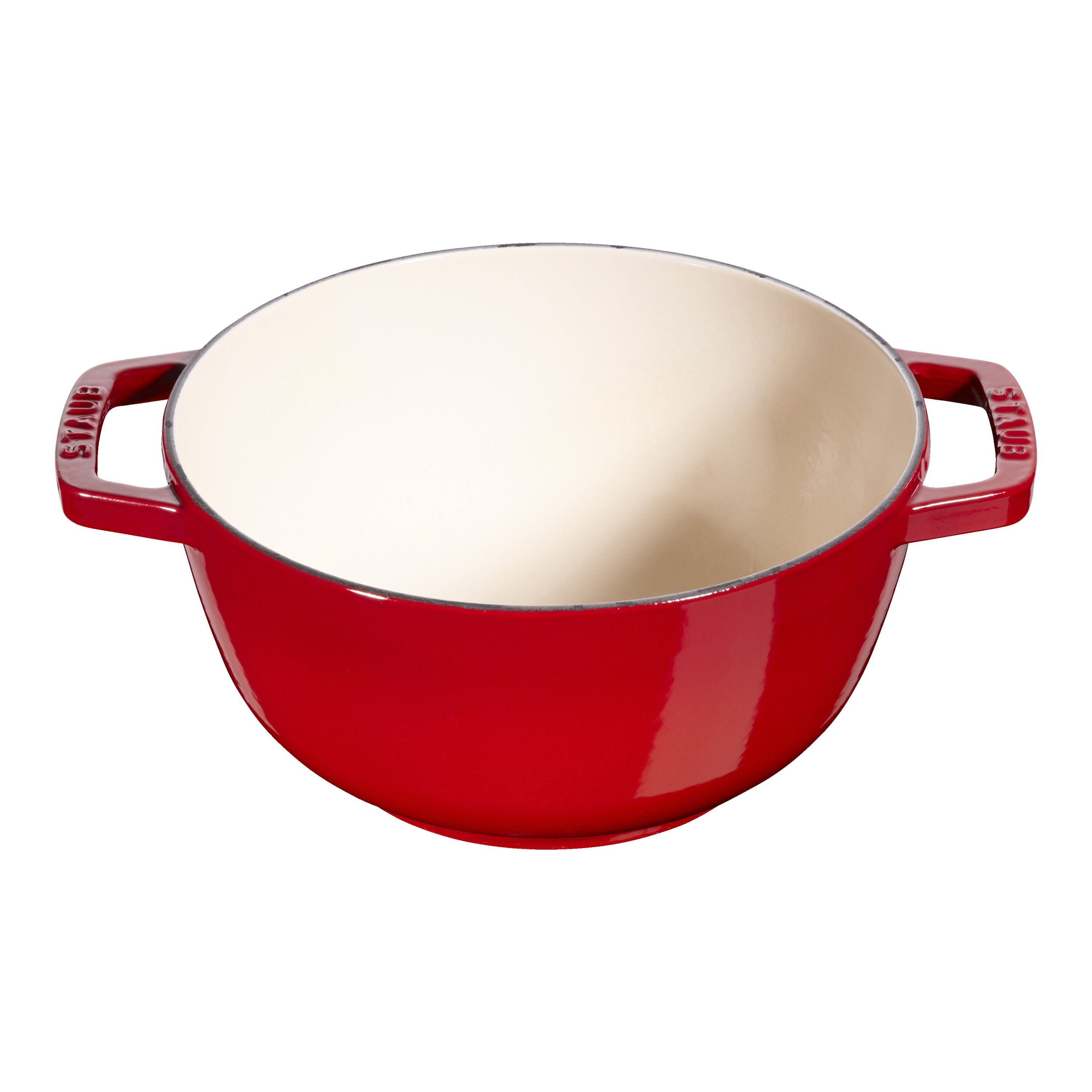 STAUB Specialities Cast Iron Fondue Set, Cherry-Fondue Pot-DECOROLALA