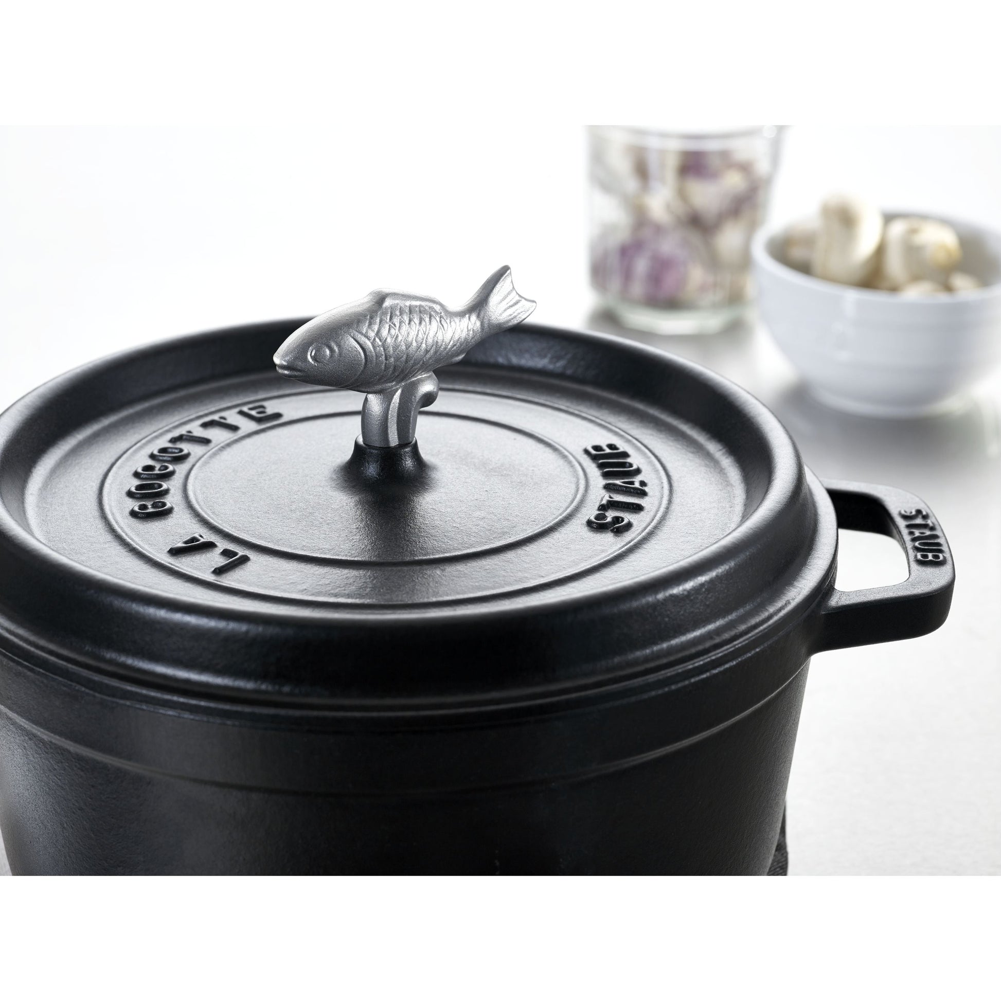 STAUB Stainless Steel Fish Knob-Pot-DECOROLALA