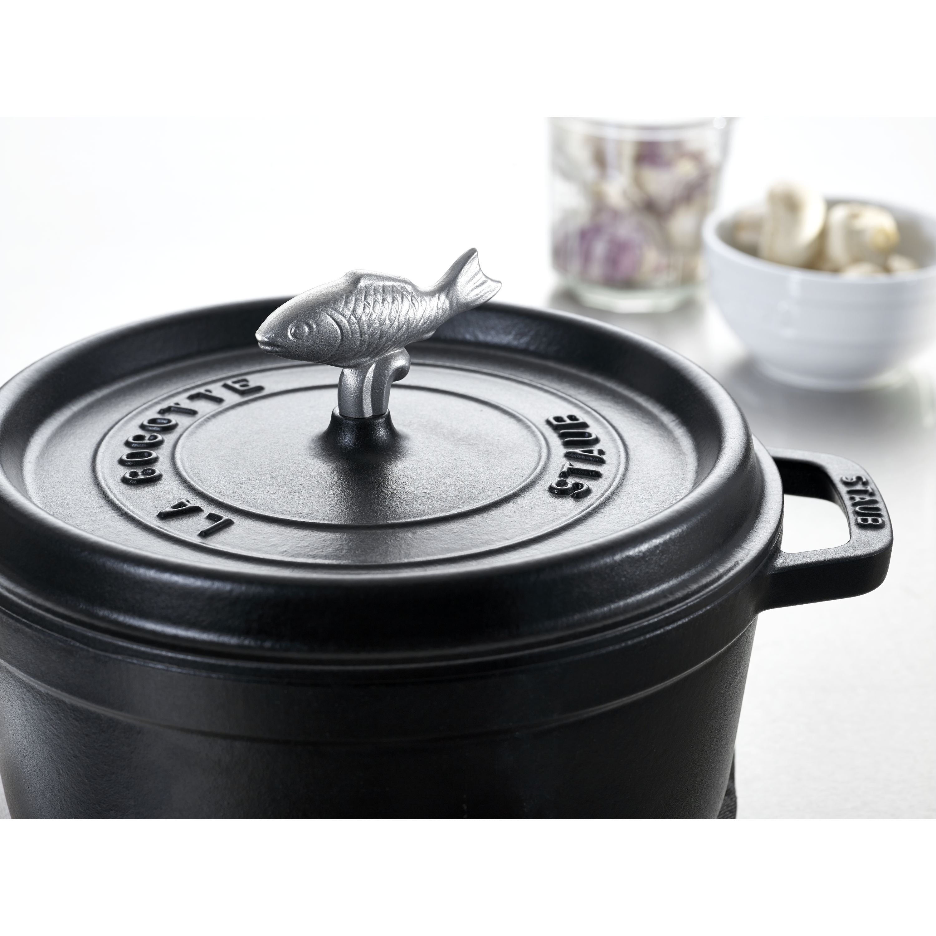 STAUB Stainless Steel Fish Knob-Pot-DECOROLALA