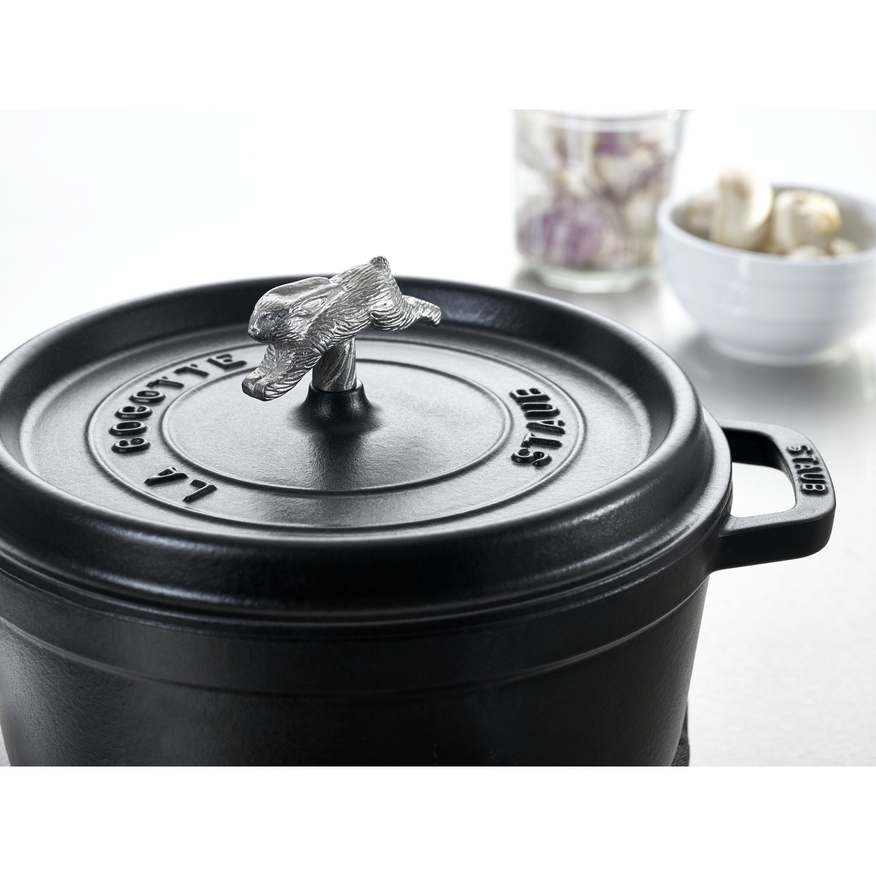 STAUB Stainless Steel Rabbit Knob-Pot-DECOROLALA