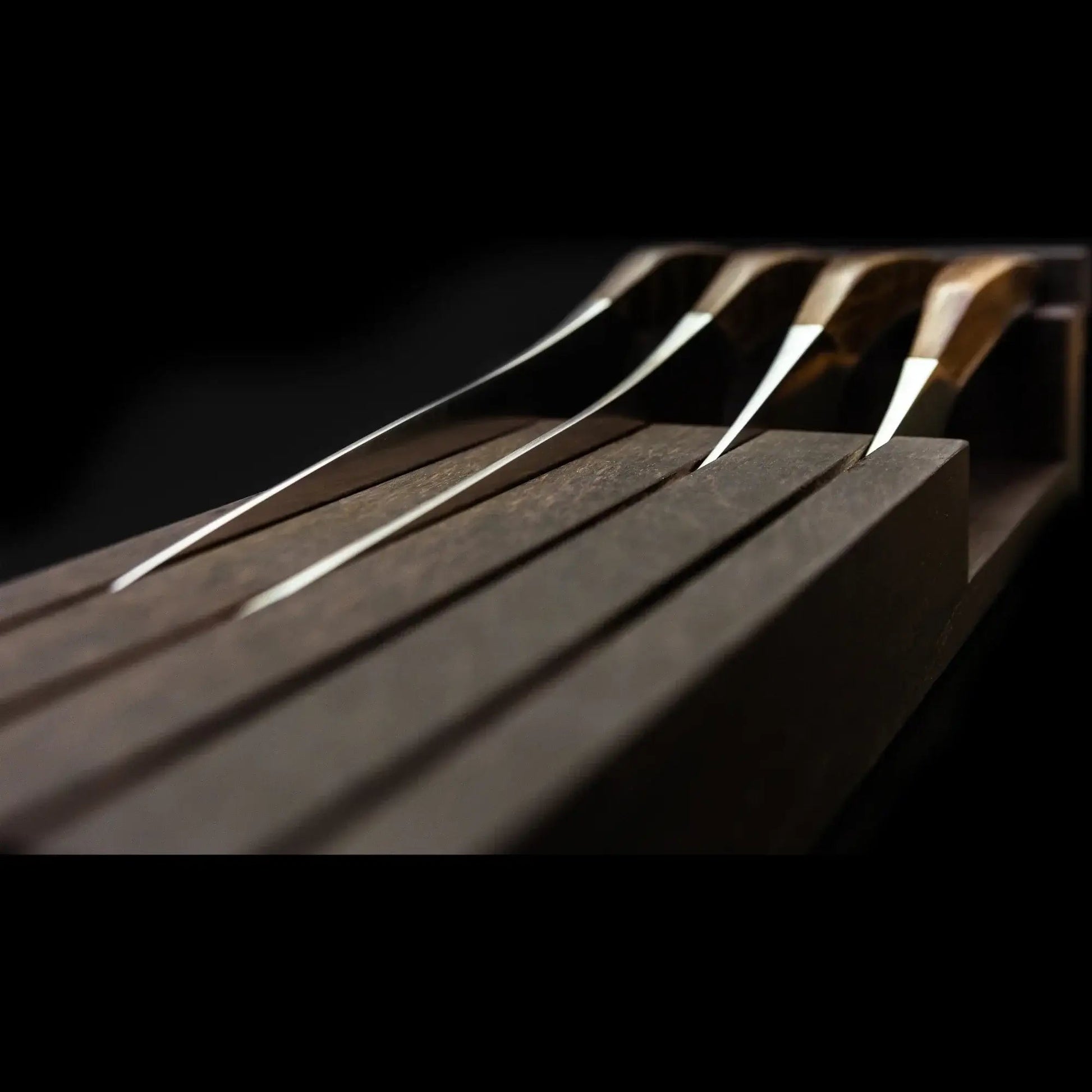 SYNCHROS | 4 piece bundle with Oak-wood Knife holder-Knife Set-DECOROLALA