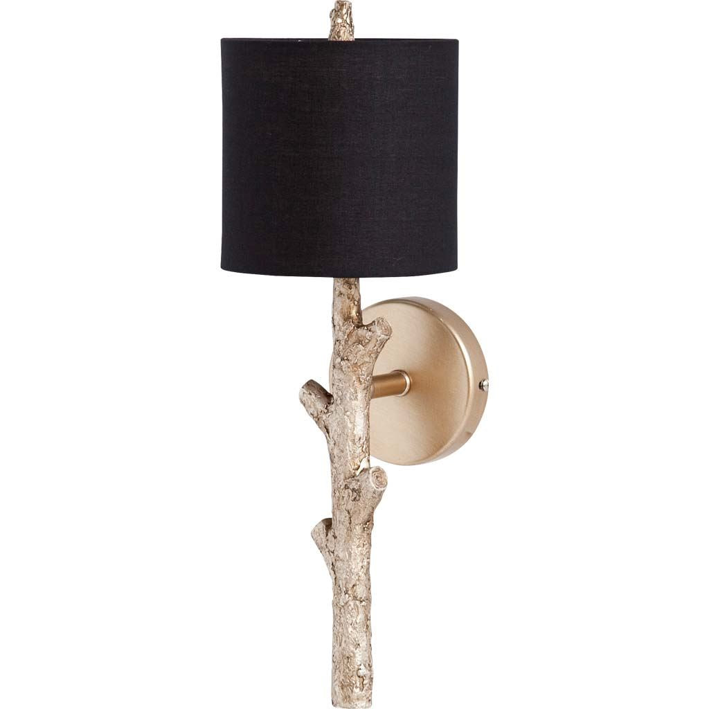 Sabinal II Gold Resin Tree Branch Wall Sconce-Wall Sconces-DECOROLALA