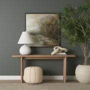 Sachi Beige w/ Stitching Pouf-Poufs-DECOROLALA