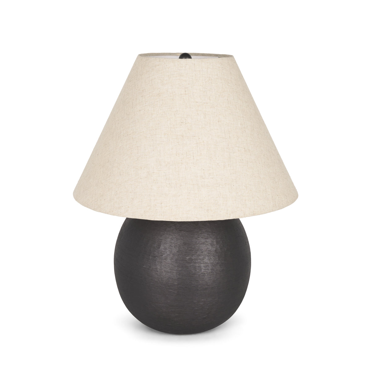Sadiyah Antiqued Brushed Metal Table Lamp-Table Lamps-DECOROLALA