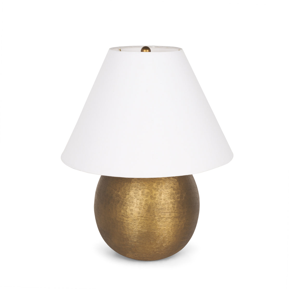 Sadiyah Antiqued Brushed Metal w/ Cream Shade Table Lamp-Table Lamps-DECOROLALA