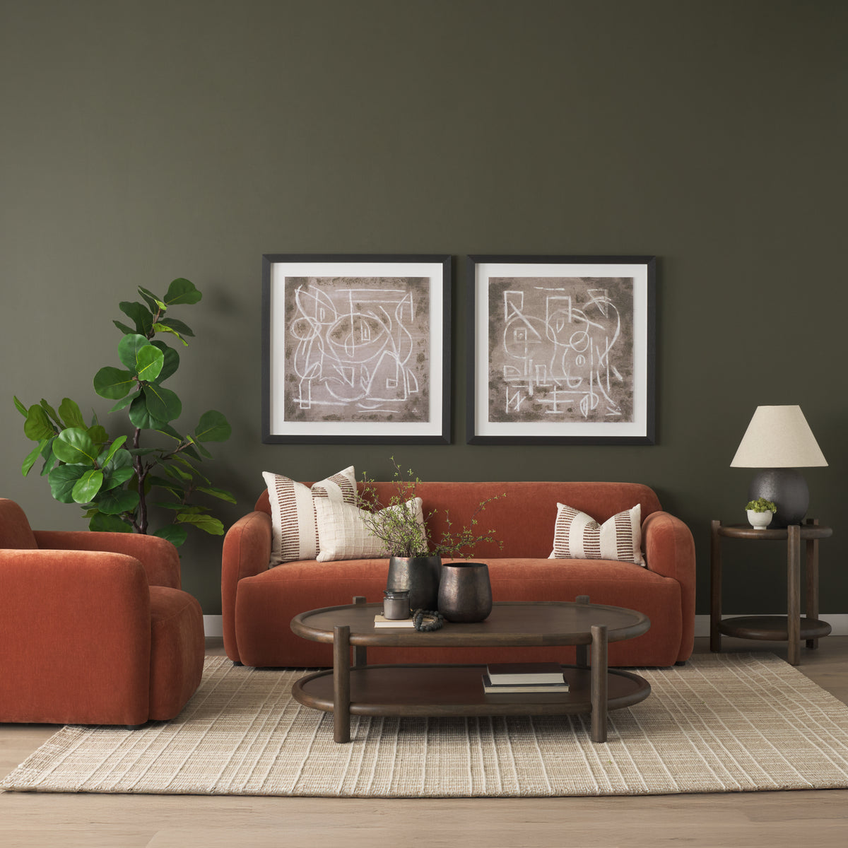 Saga Fabric 3 Seater Sofa-Sofa & Sectionals-DECOROLALA