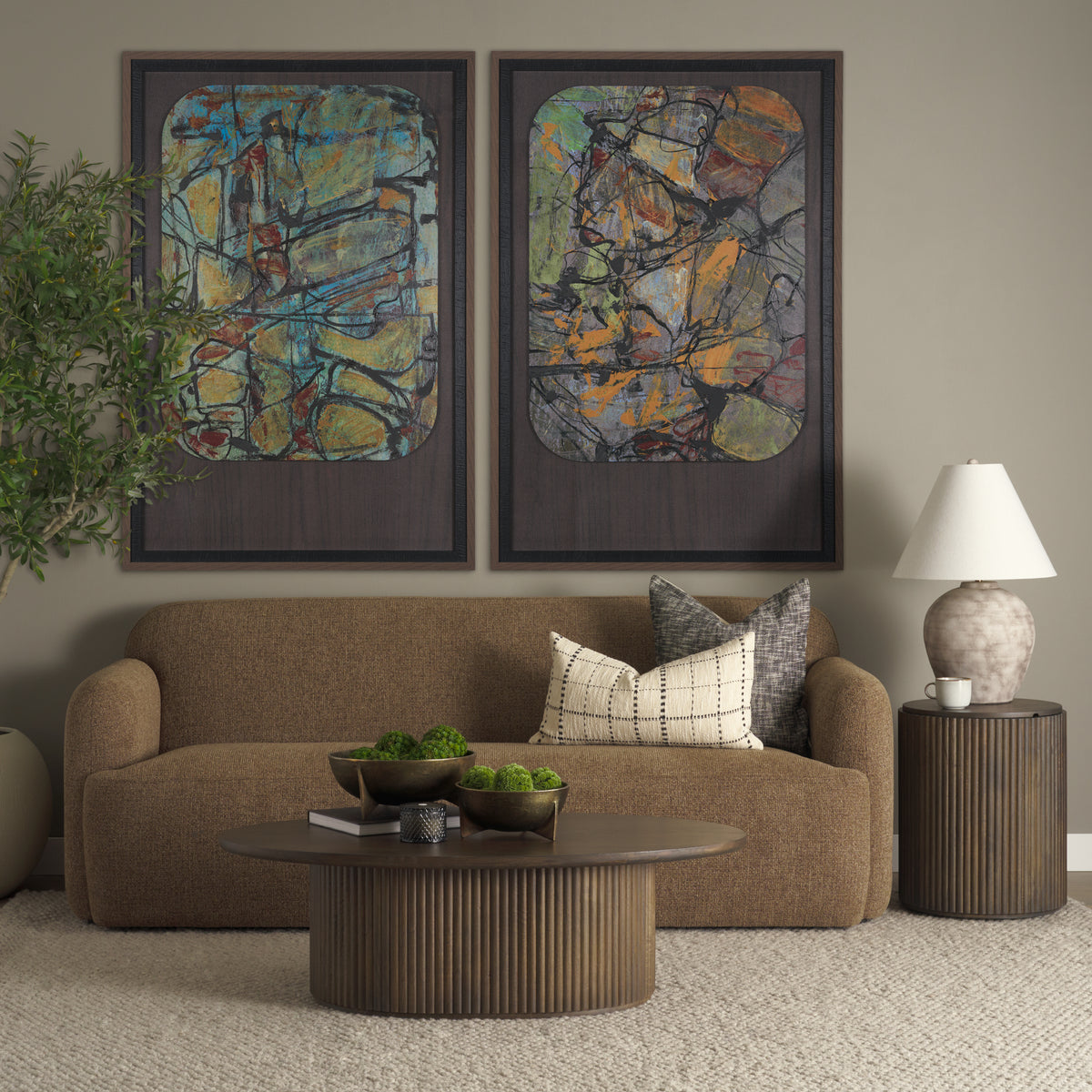 Saga Fabric 3 Seater Sofa-Sofa & Sectionals-DECOROLALA