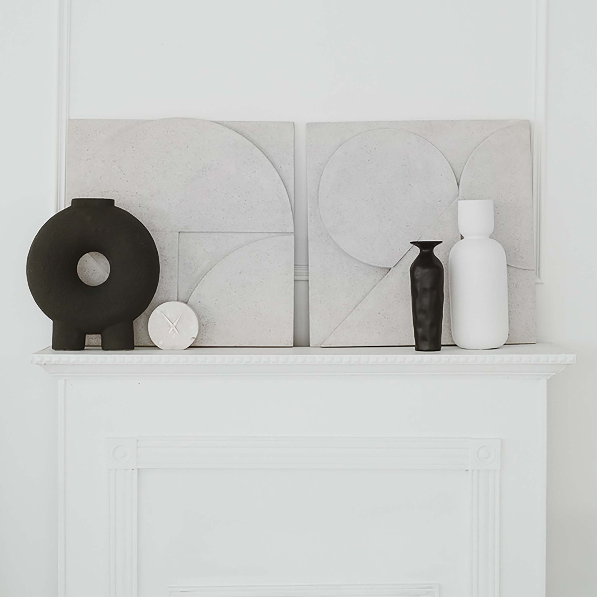 Sahara 24" Wide Wall Art, Off-white-Wall Art-DECOROLALA