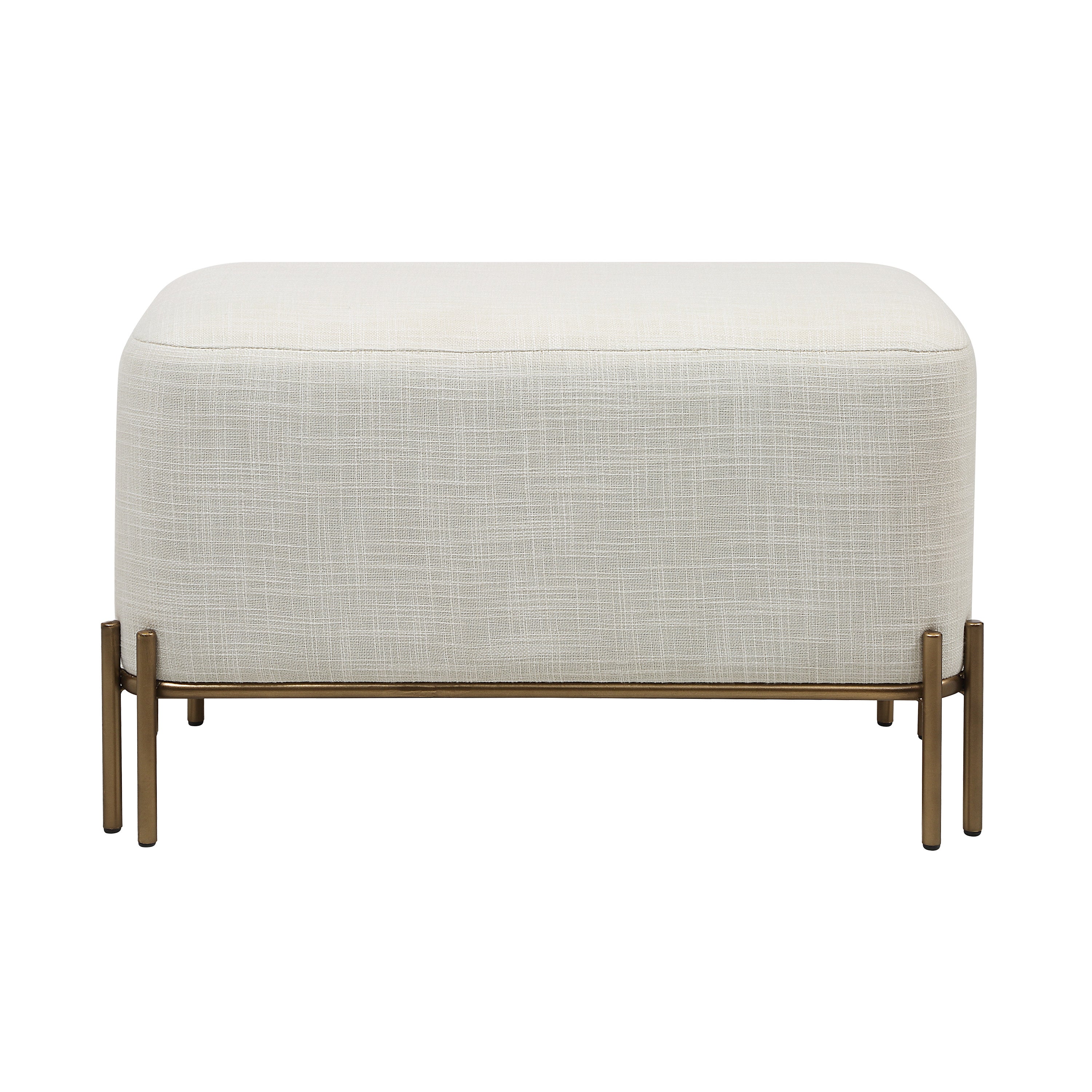 Sakura Indoor Iron Bench, Antique Brass-Bench-DECOROLALA