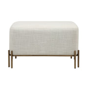 Sakura Indoor Iron Bench, Antique Brass-Bench-DECOROLALA