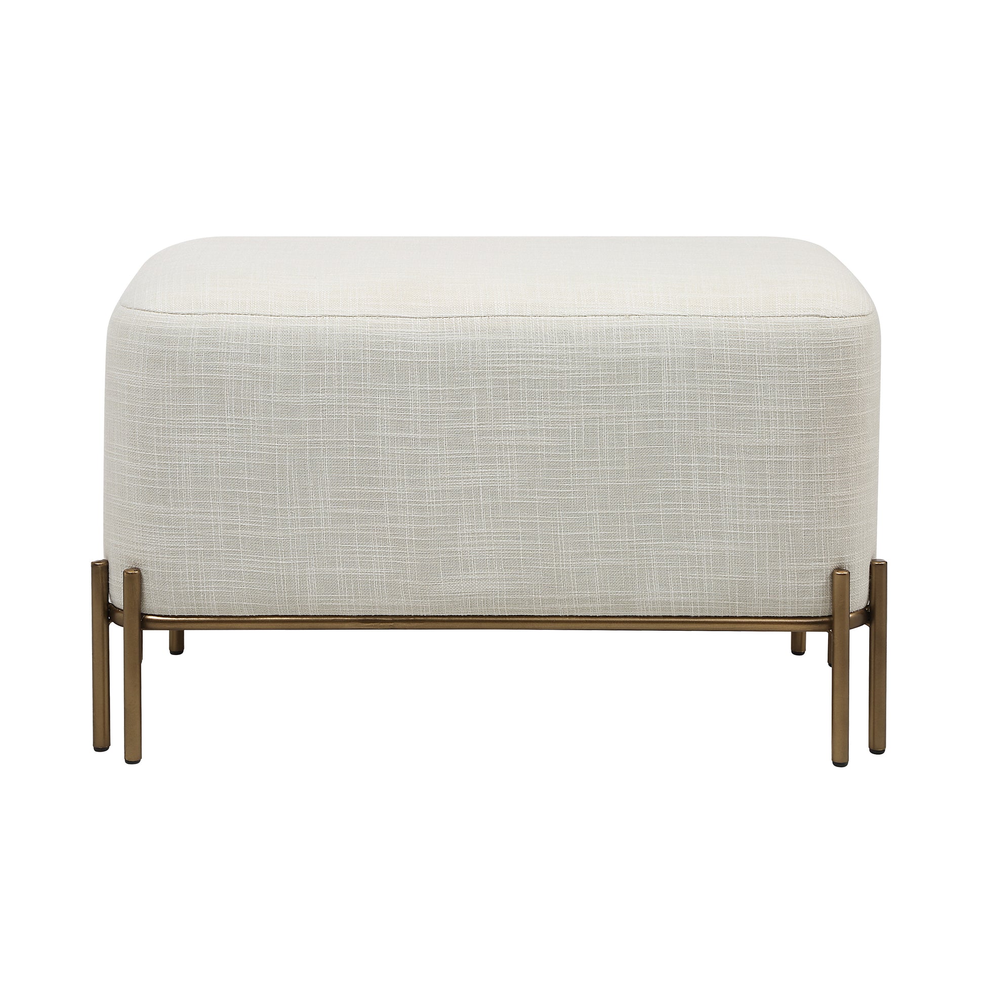 Sakura Indoor Iron Bench, Antique Brass-Bench-DECOROLALA