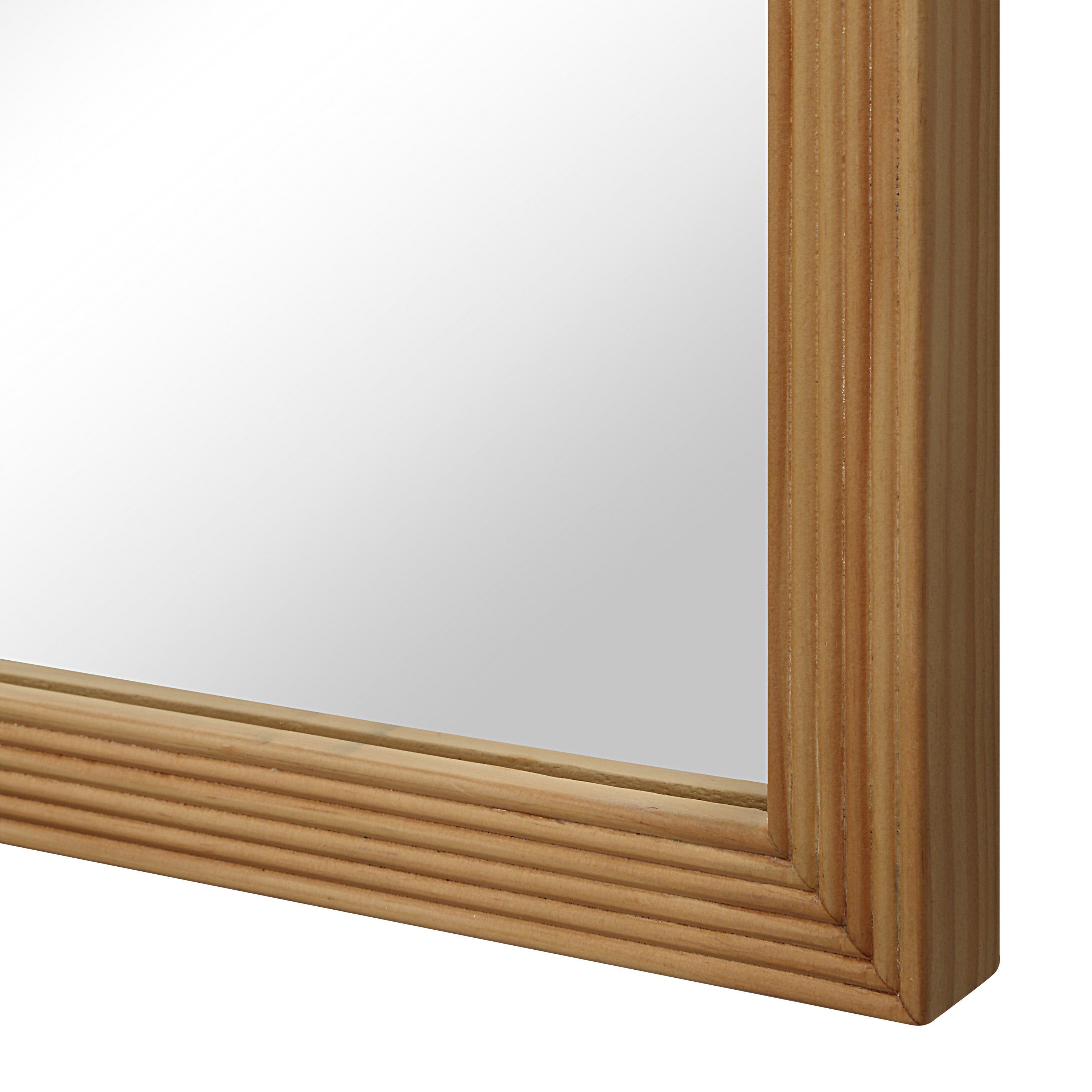 Salia 40" H x 24" W Wall Mirror, Brown-Mirror-DECOROLALA