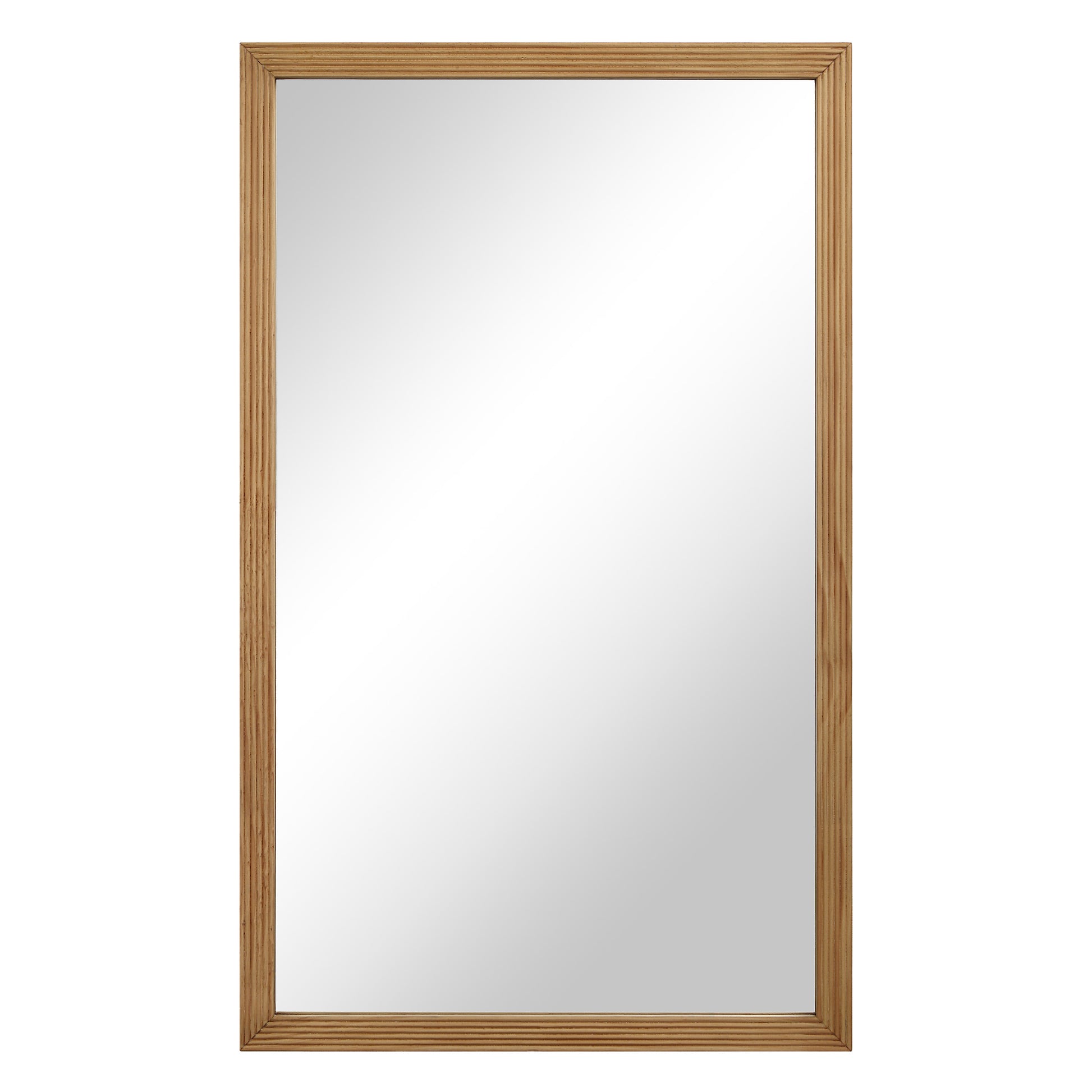 Salia 40" H x 24" W Wall Mirror, Brown-Mirror-DECOROLALA