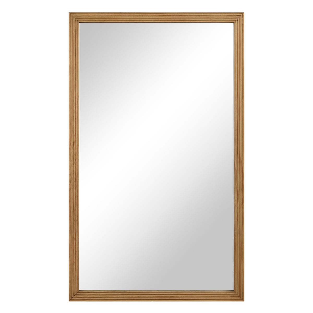 Salia 40" H x 24" W Wall Mirror, Brown-Mirrors-DECOROLALA