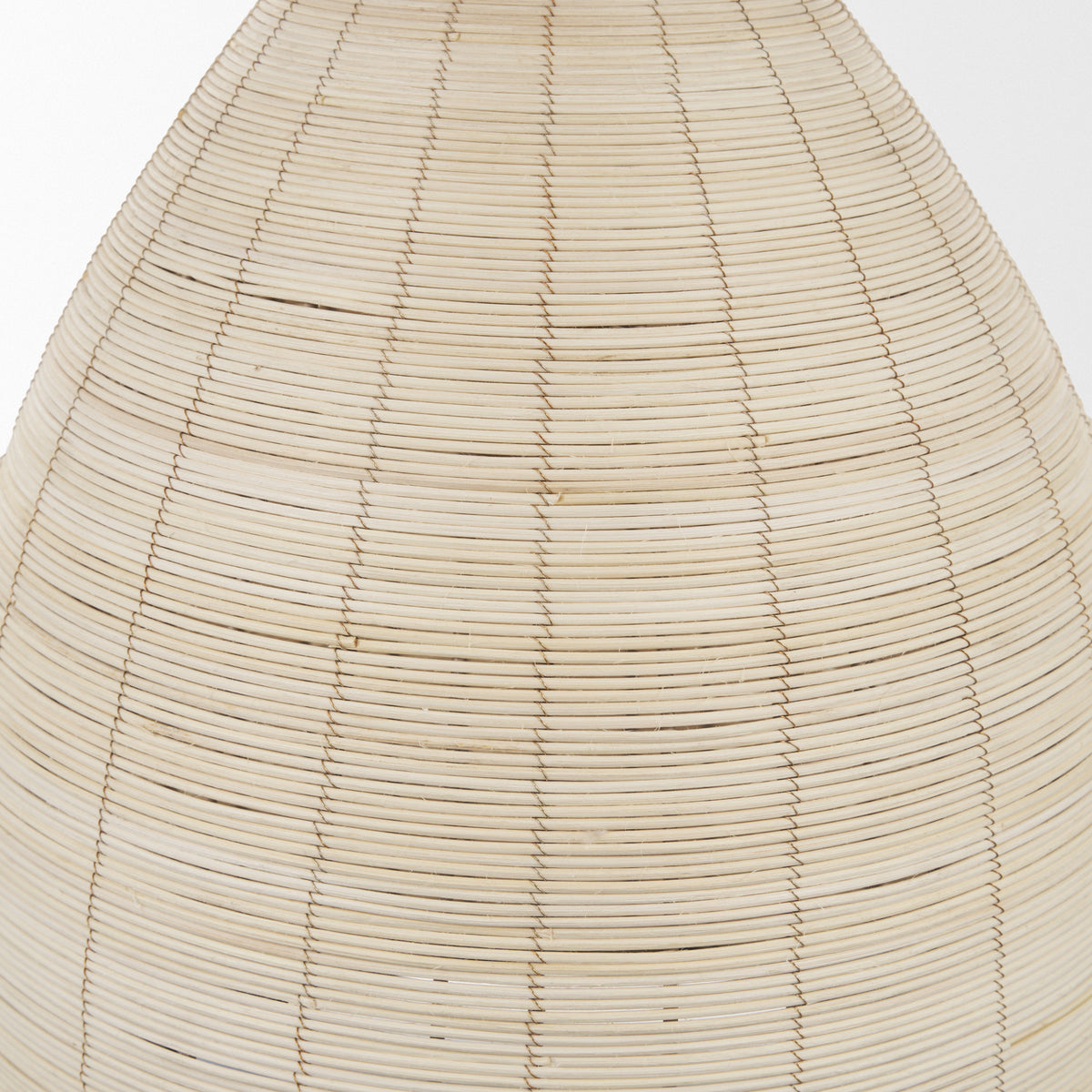 Saliha Cane w/ Brass Metal Pendant Light-Pendant Lighting-DECOROLALA
