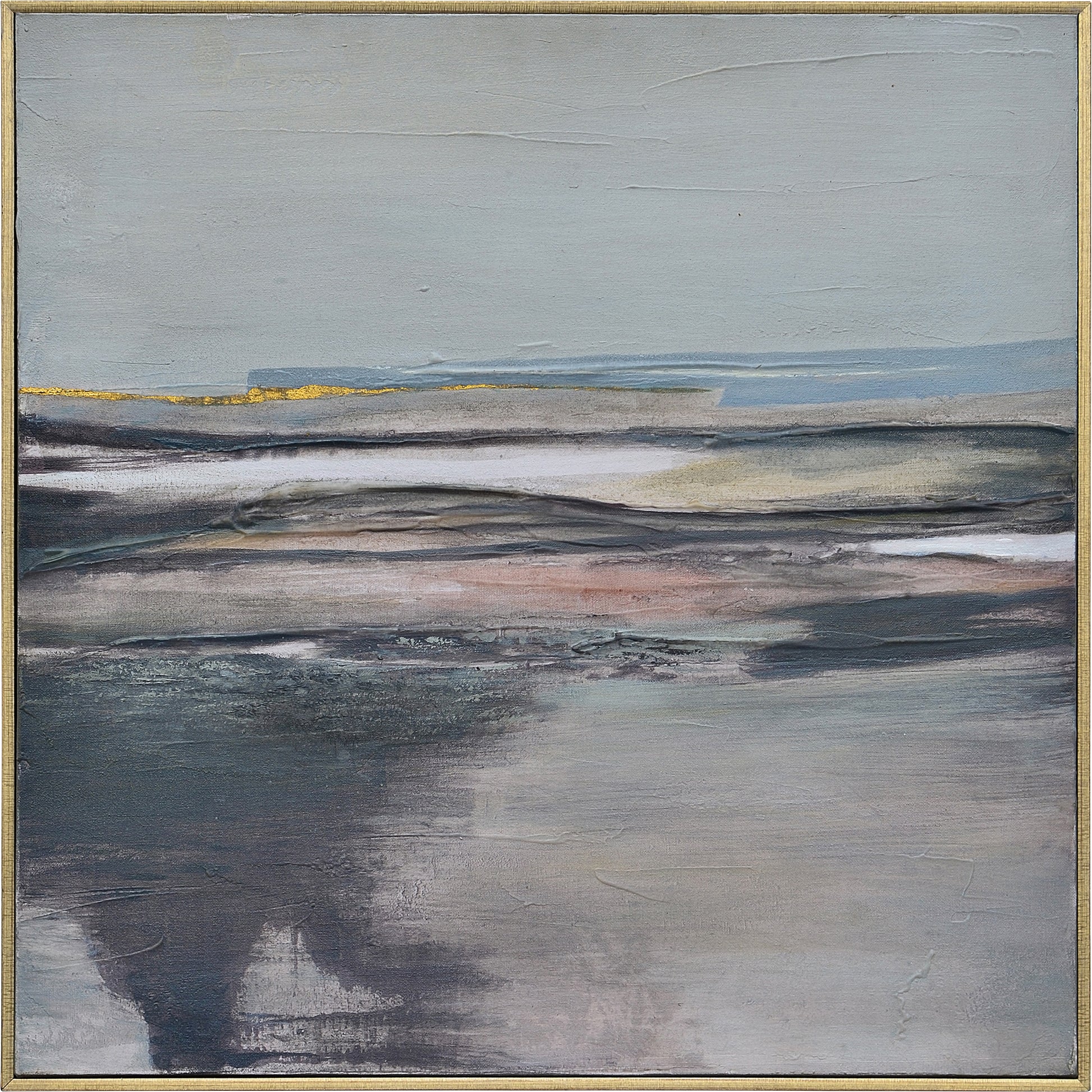 Salinas 24" Wide Canvas Art, Grey-Canvas Art-DECOROLALA