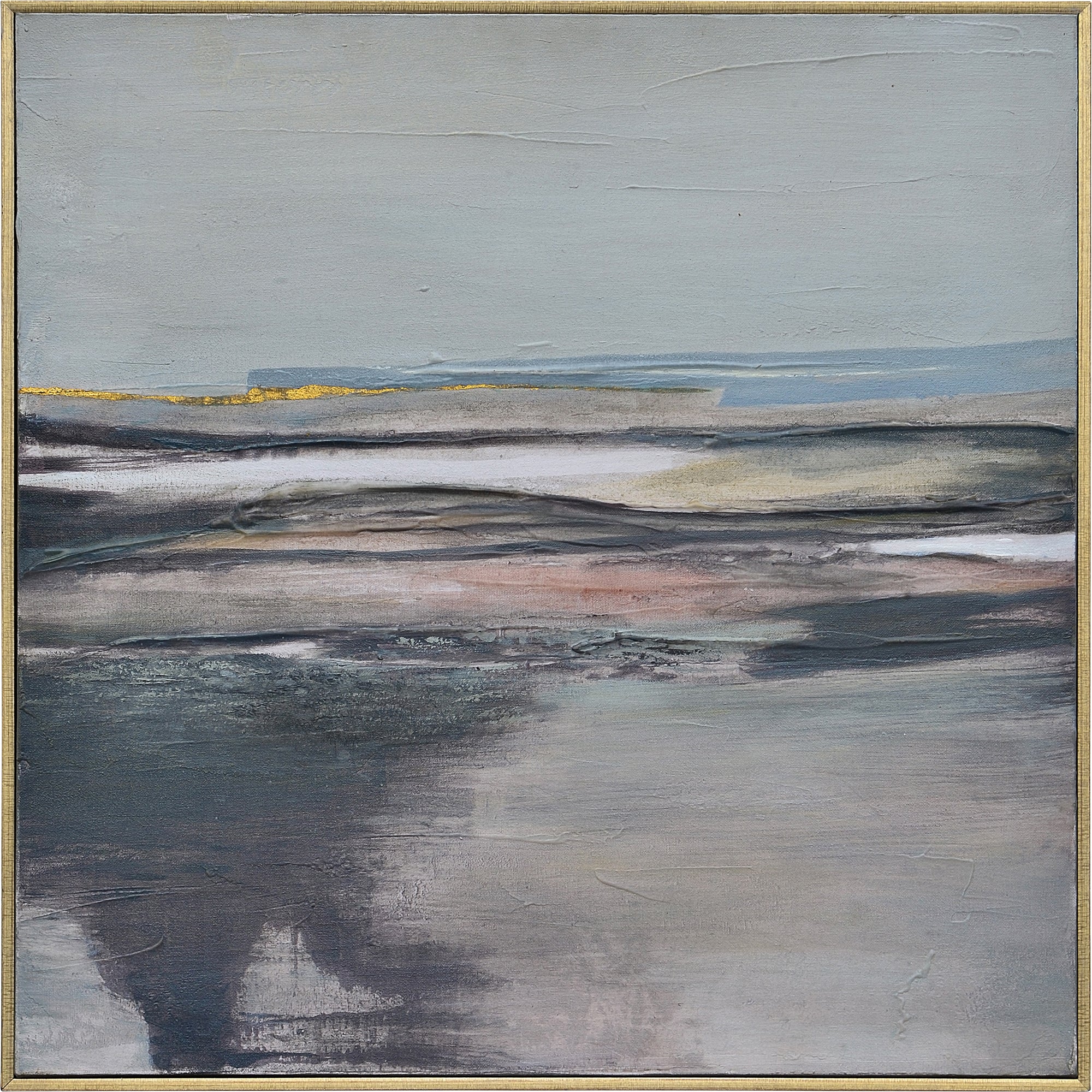 Salinas 24" Wide Canvas Art, Grey-Canvas Art-DECOROLALA