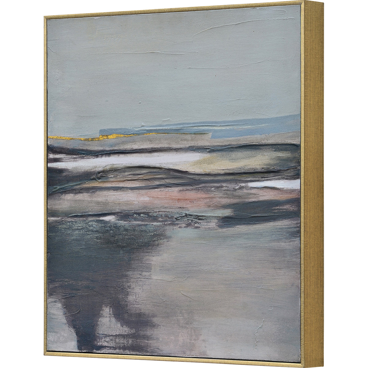 Salinas 24" Wide Canvas Art, Grey-Canvas Prints-DECOROLALA