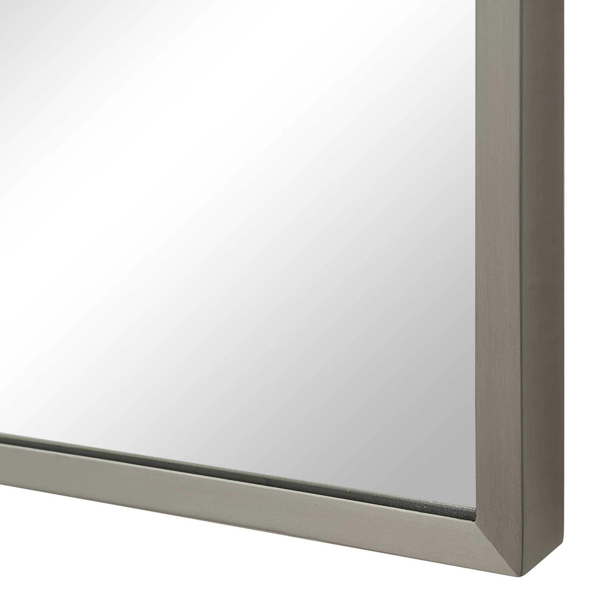 Salma 40" H x 38" W Wall Mirror, Grey-Mirror-DECOROLALA