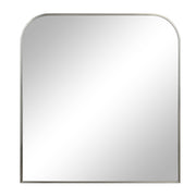 Salma 40" H x 38" W Wall Mirror, Grey-Mirror-DECOROLALA