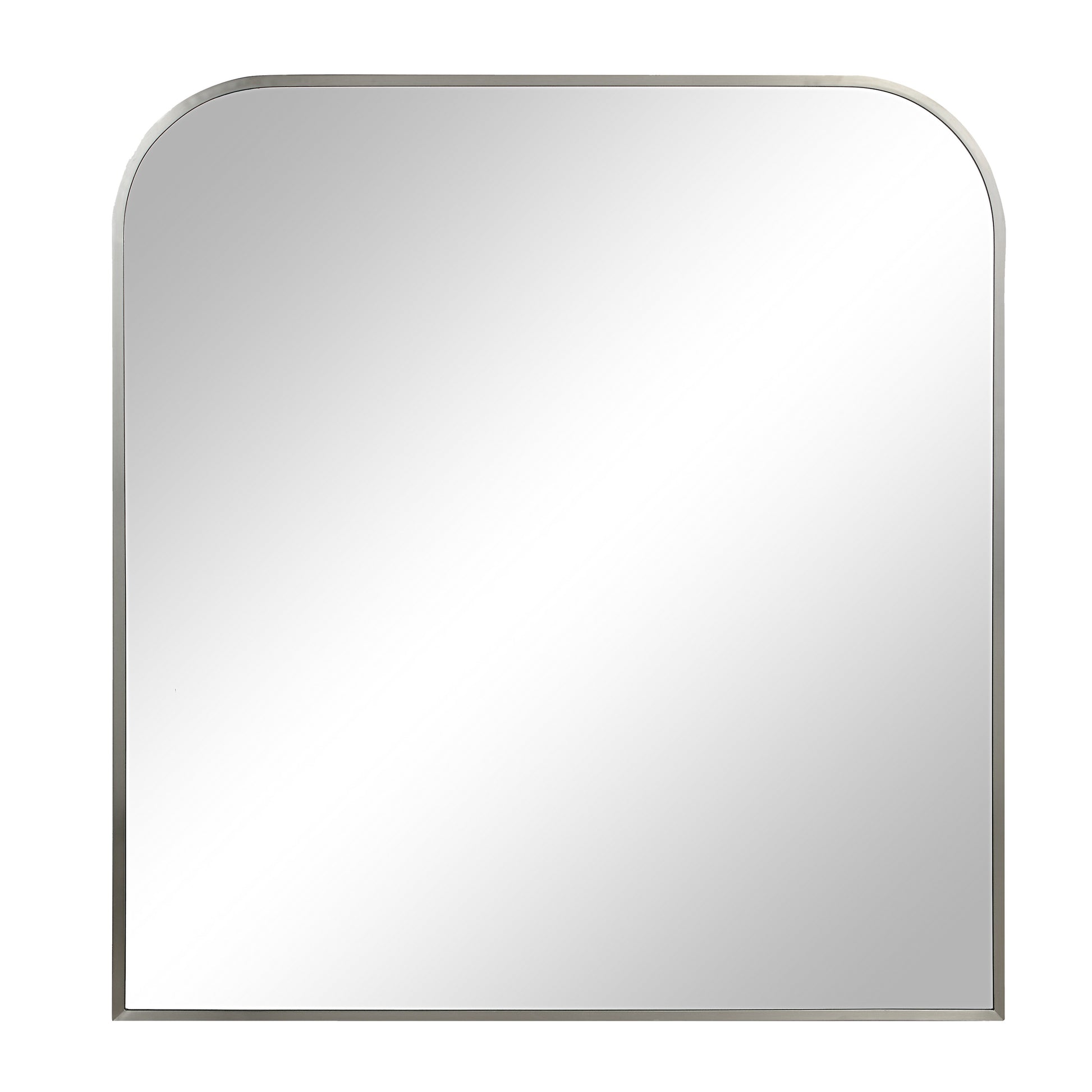 Salma 40" H x 38" W Wall Mirror, Grey-Mirror-DECOROLALA
