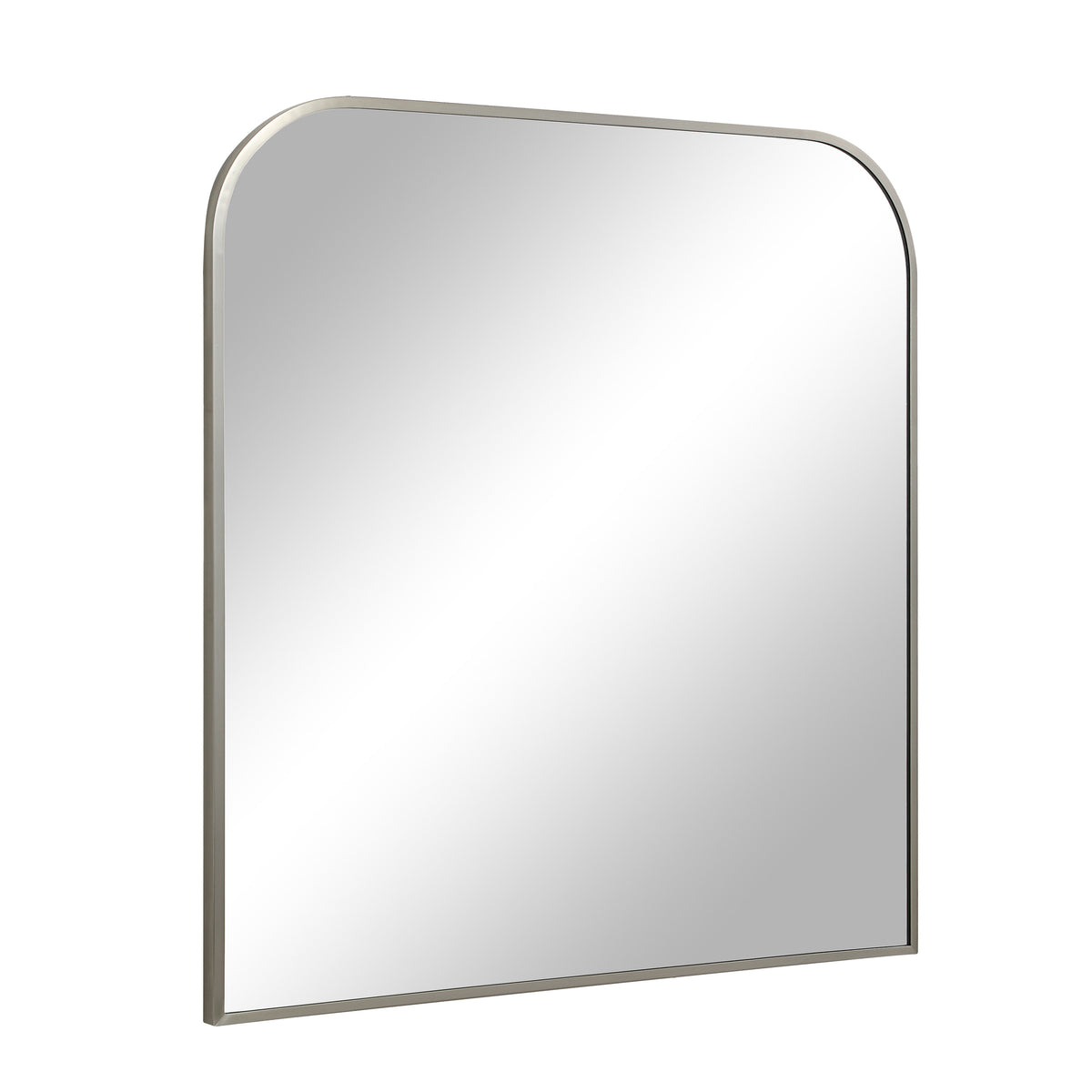 Salma 40" H x 38" W Wall Mirror, Grey-Mirrors-DECOROLALA
