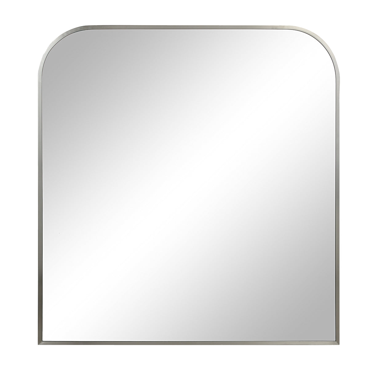 Salma 40" H x 38" W Wall Mirror, Grey-Mirrors-DECOROLALA