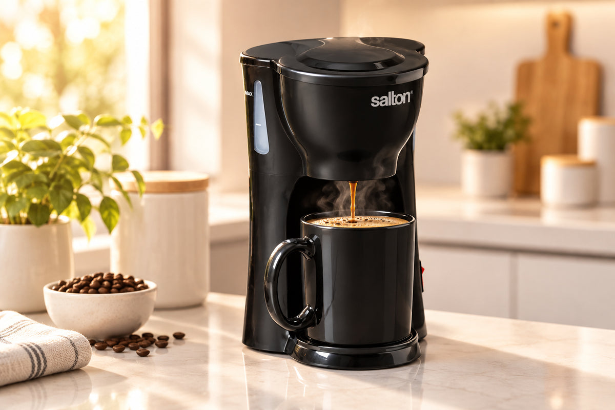 Salton 1 Cup Coffeemaker Space Saving-Coffee Makers & Espresso Machines-DECOROLALA