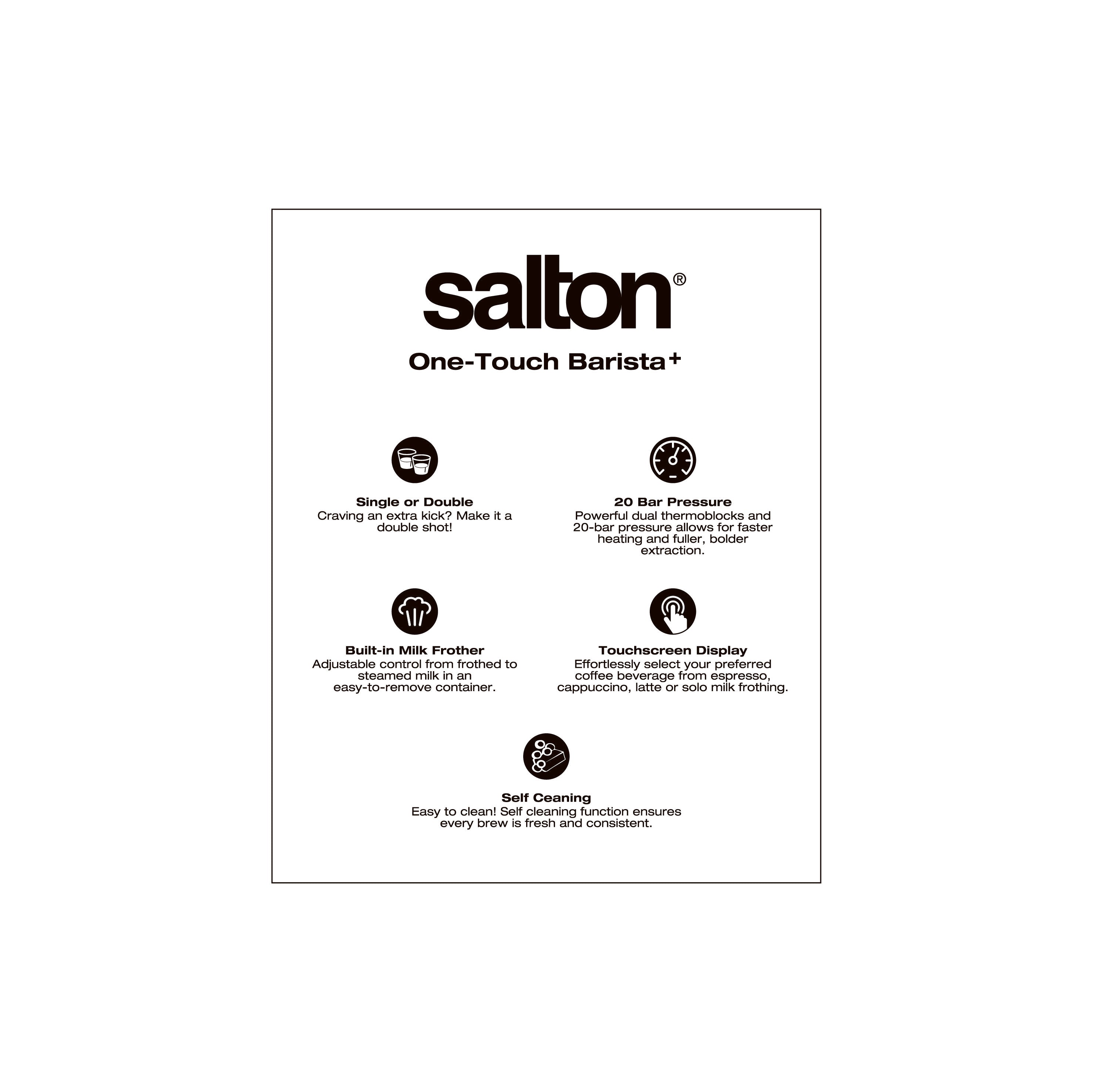 Salton 3-In-1 Digital Espresso Machine - Stainless Steel-Espresso Machine-DECOROLALA