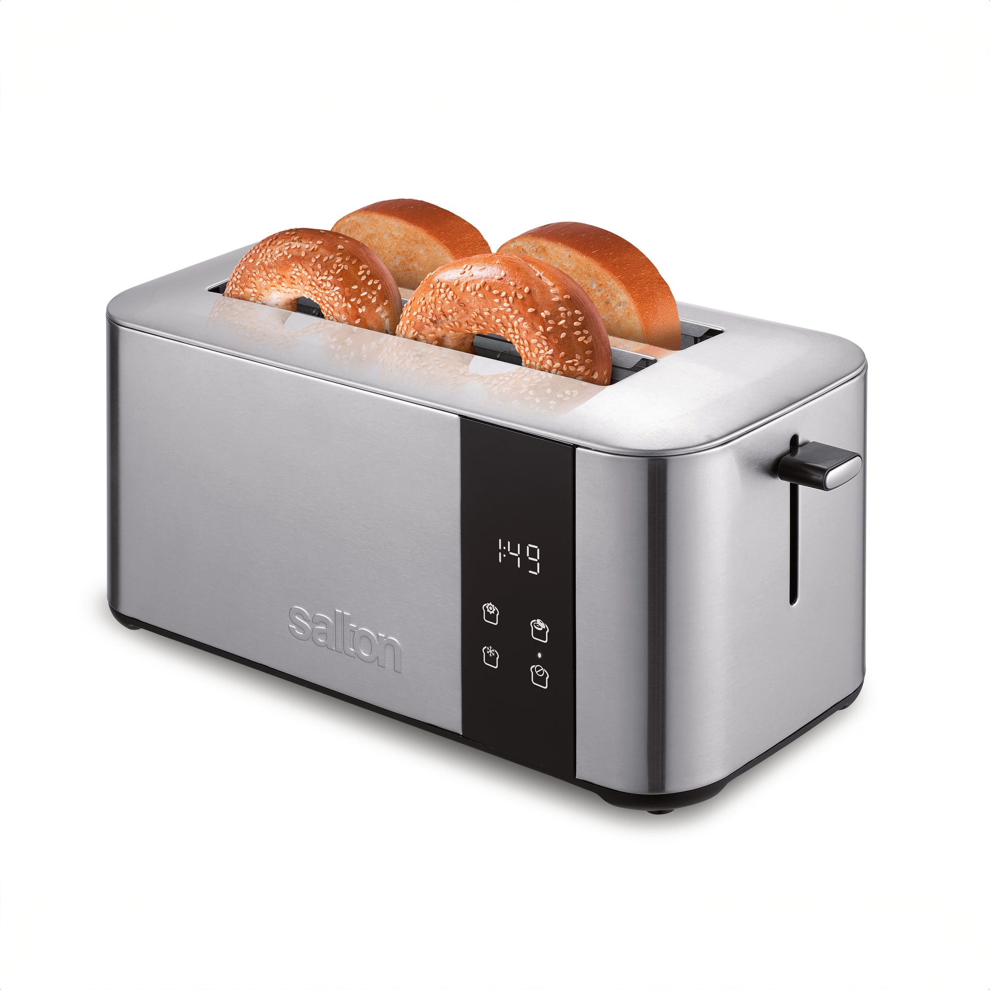 Salton 4-Slice Digital Countdown Toaster Stainless-Toaster-DECOROLALA