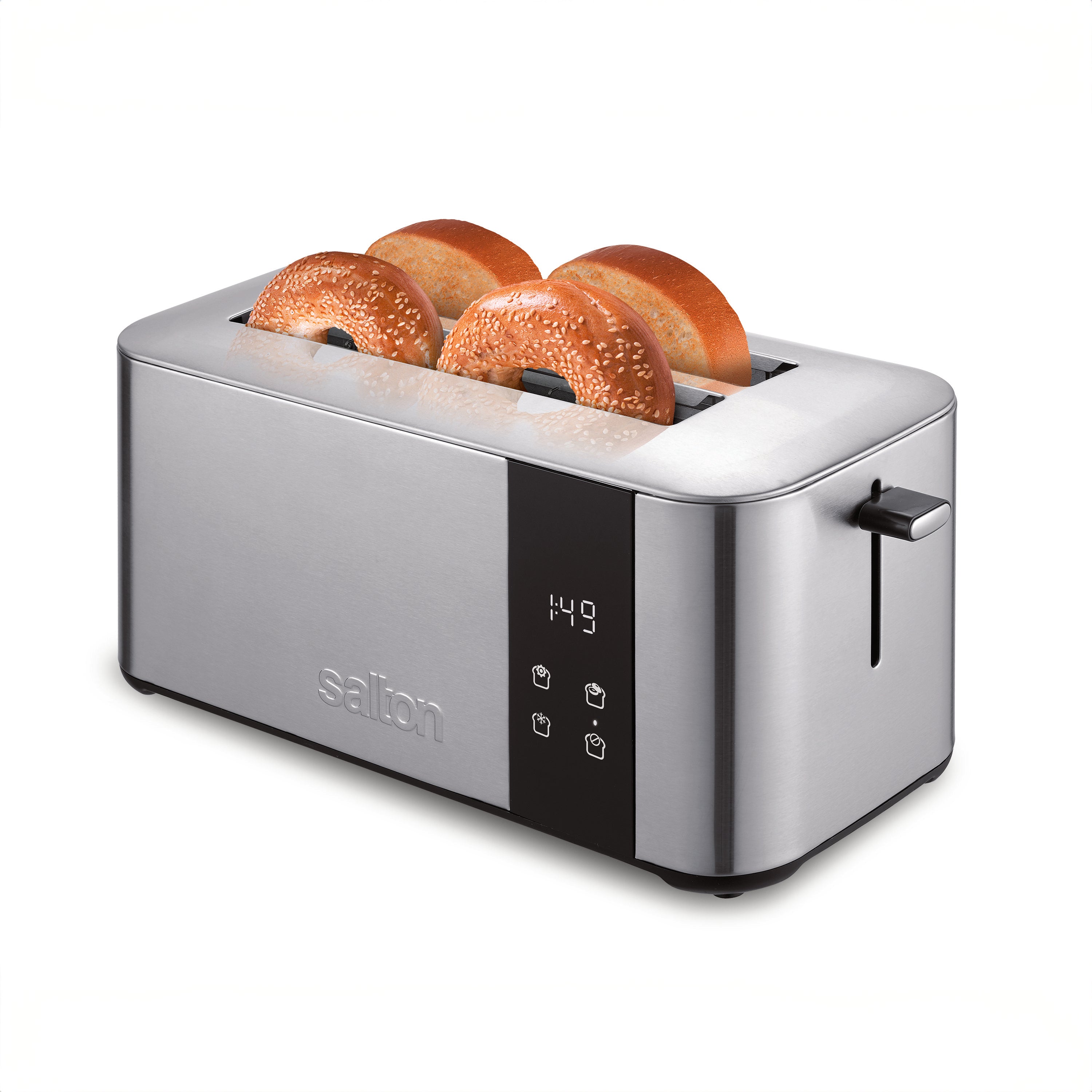 Salton 4-Slice Digital Countdown Toaster Stainless-Toaster-DECOROLALA