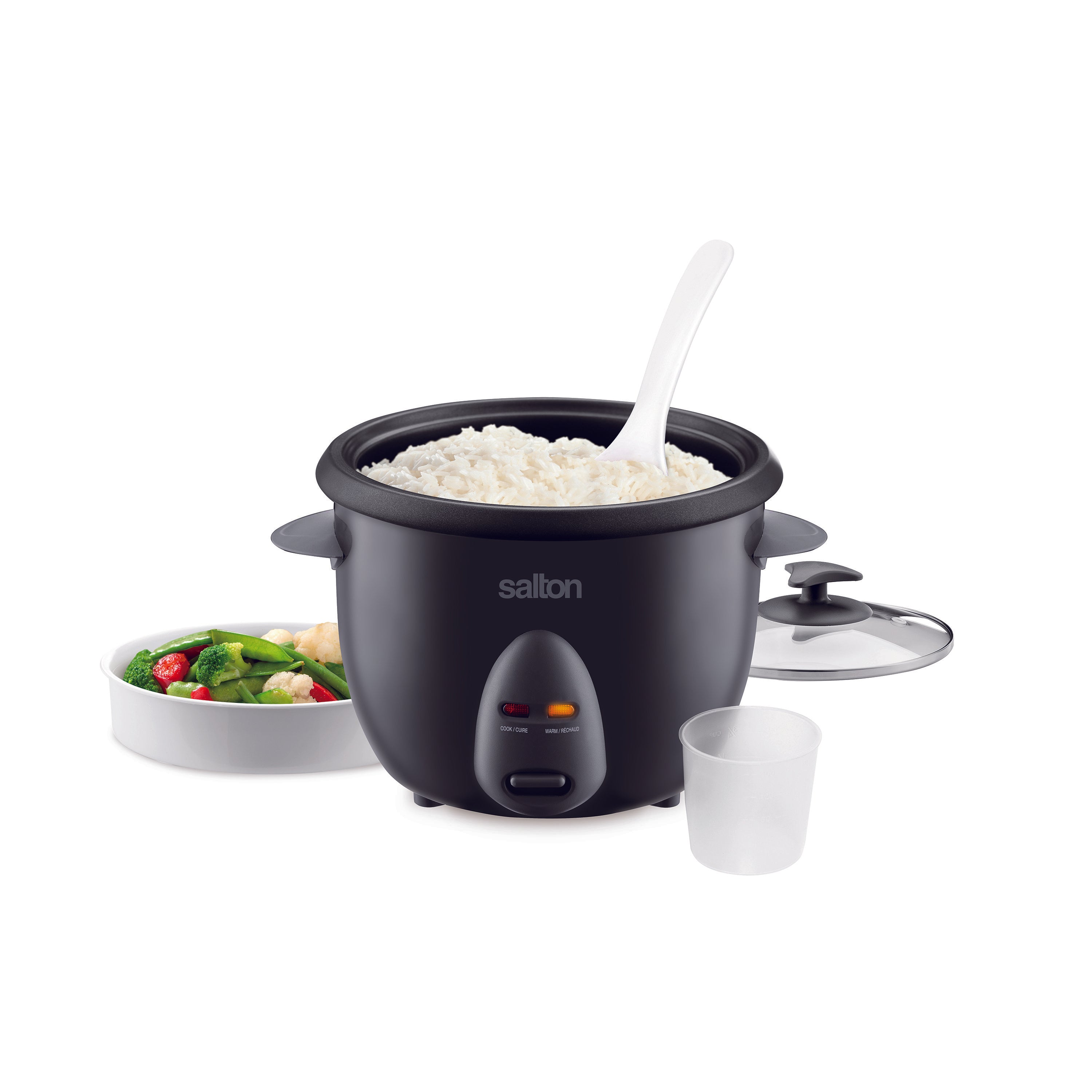 Salton Automatic Rice Cooker & Steamer - 10 Cup-Rice Cookers-DECOROLALA