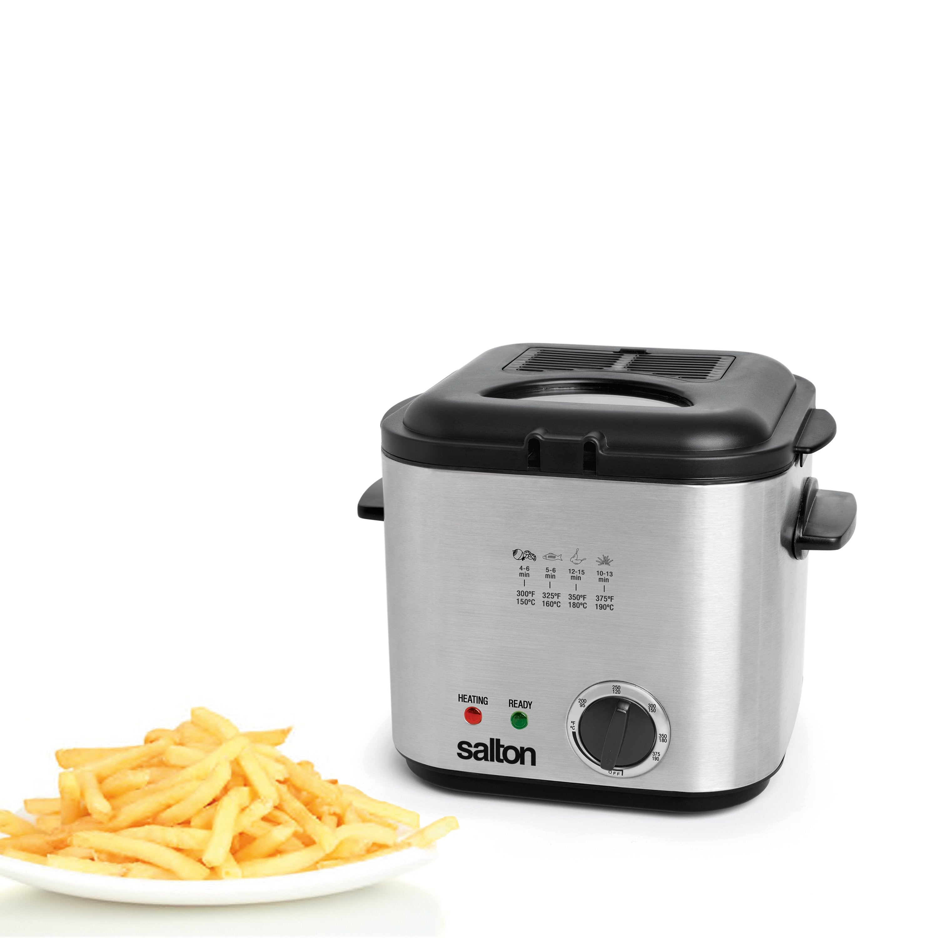 Salton Compact Deep Fryer 1.1 Liter/Quart-Deep Fryers-DECOROLALA