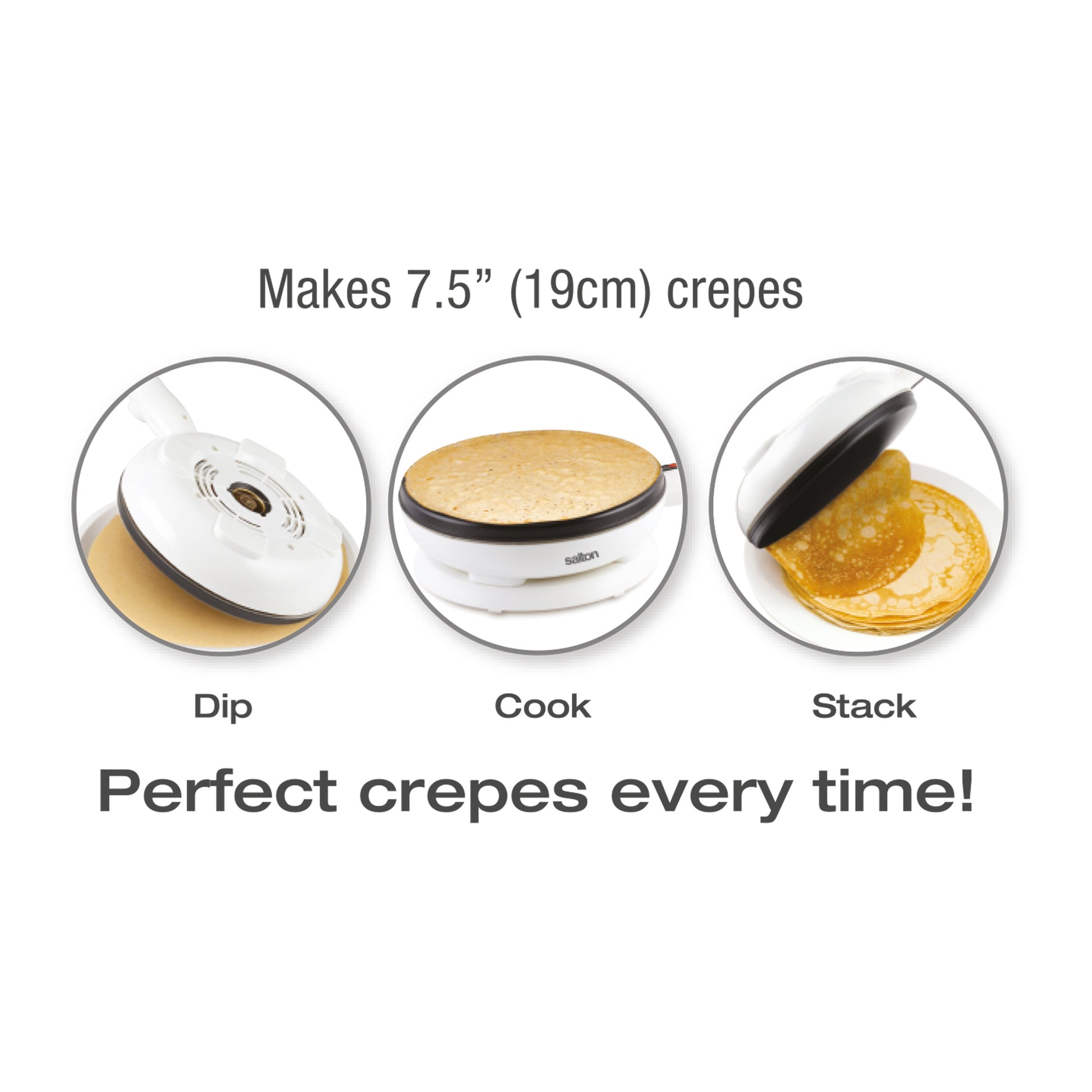 Salton Cordless Crepe & Tortilla Maker-Tortilla & Flatbread Makers-DECOROLALA