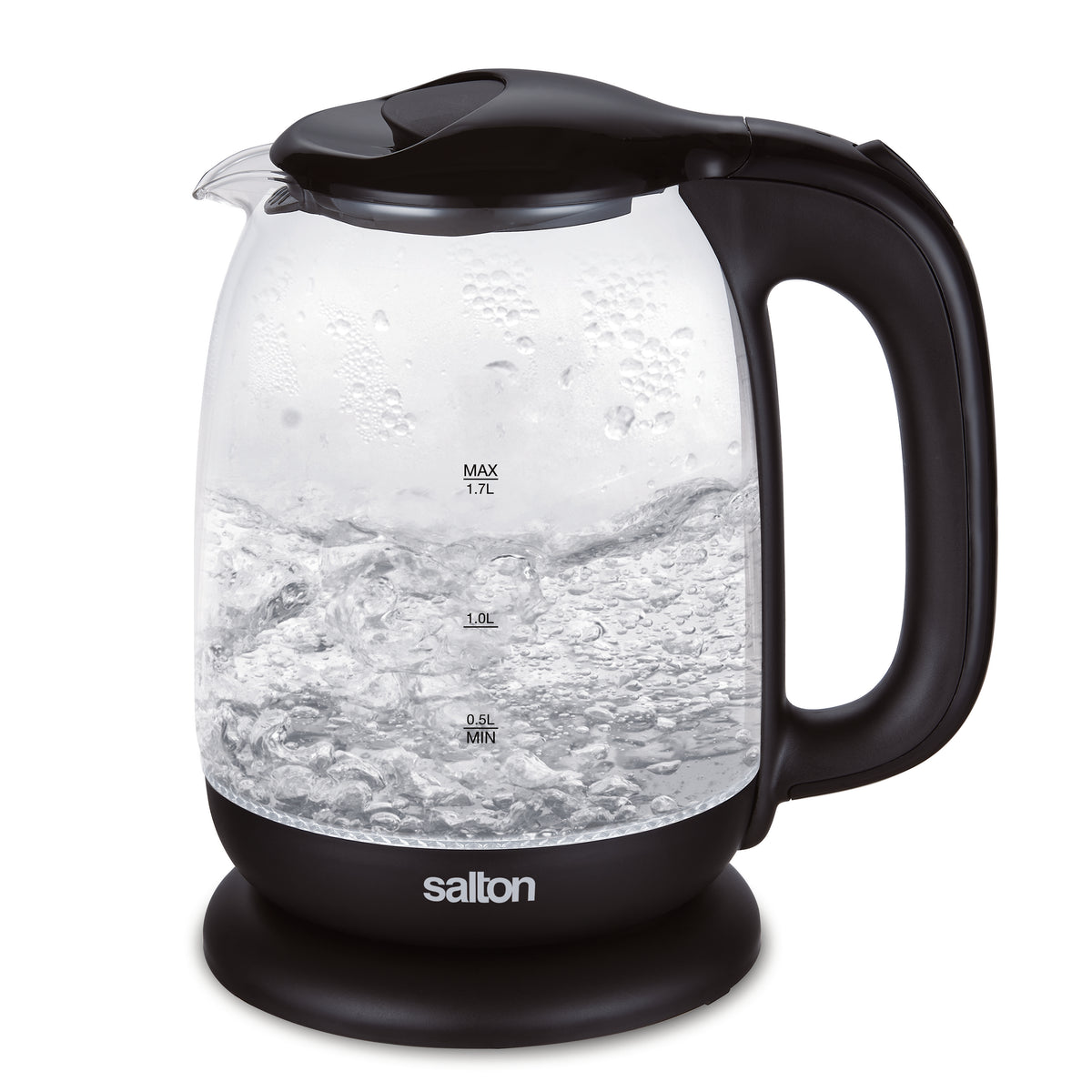 Salton Cordless Electric Glass Kettle - 1.7L-Electric Kettles-DECOROLALA