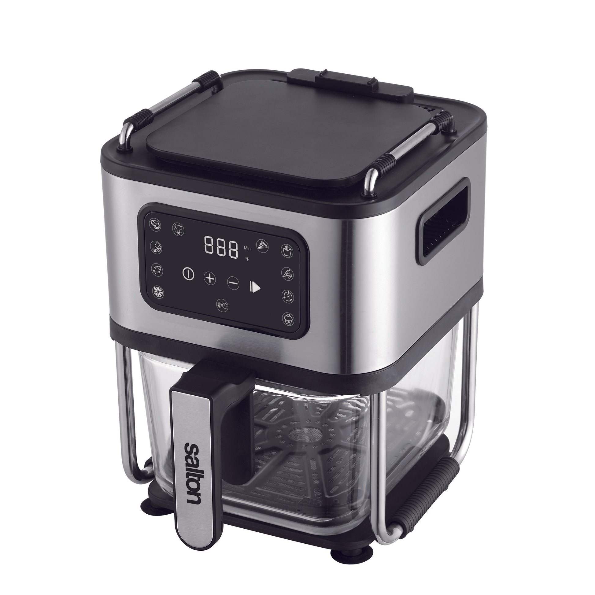 Salton Flip And Cook 3-In-1 Air Fryer, Grill & Dehydrator-Food Dehydrators-DECOROLALA