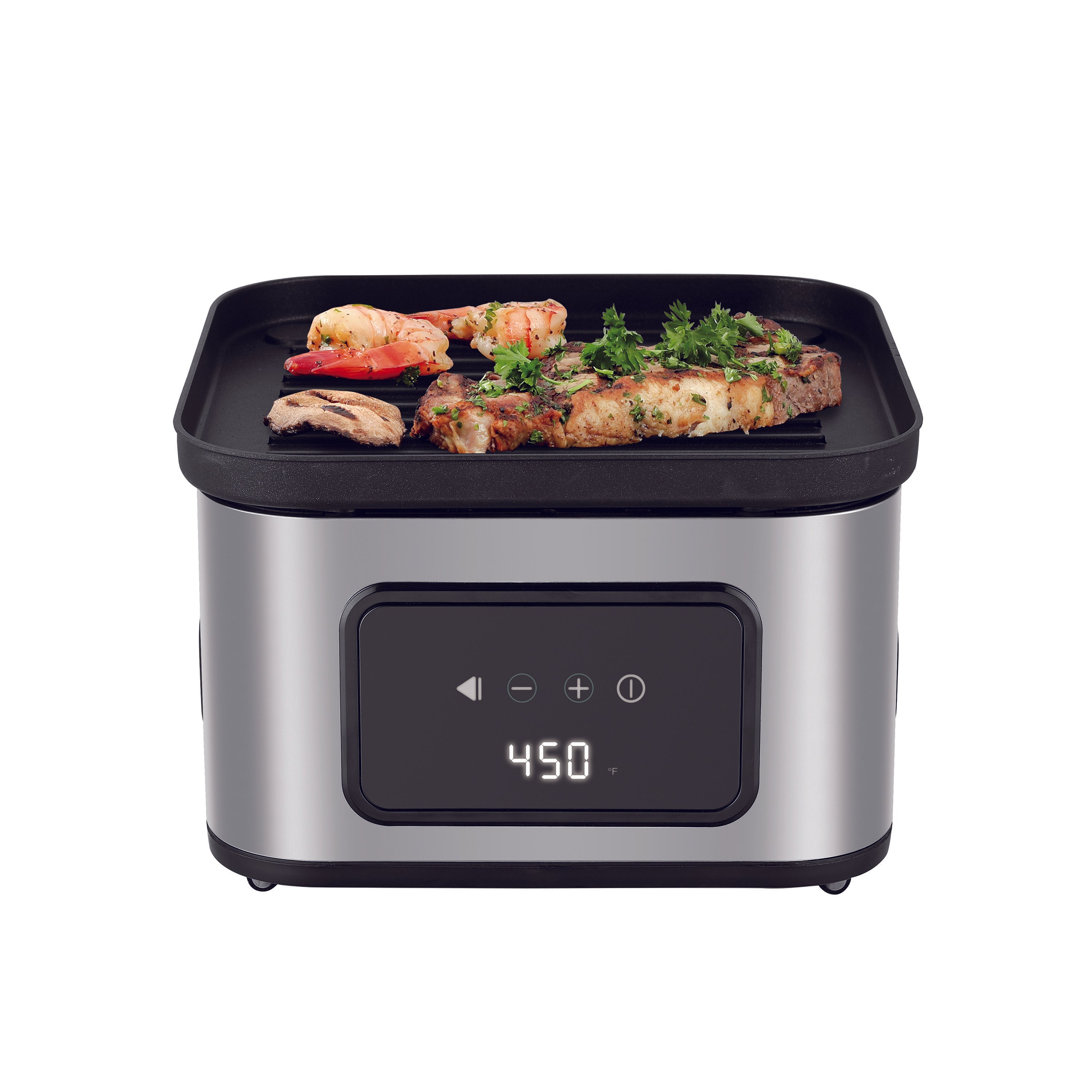 Salton Flip And Cook 3-In-1 Air Fryer, Grill & Dehydrator-Food Dehydrators-DECOROLALA