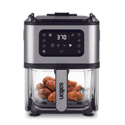 Salton Flip And Cook 3-In-1 Air Fryer, Grill & Dehydrator-Food Dehydrators-DECOROLALA