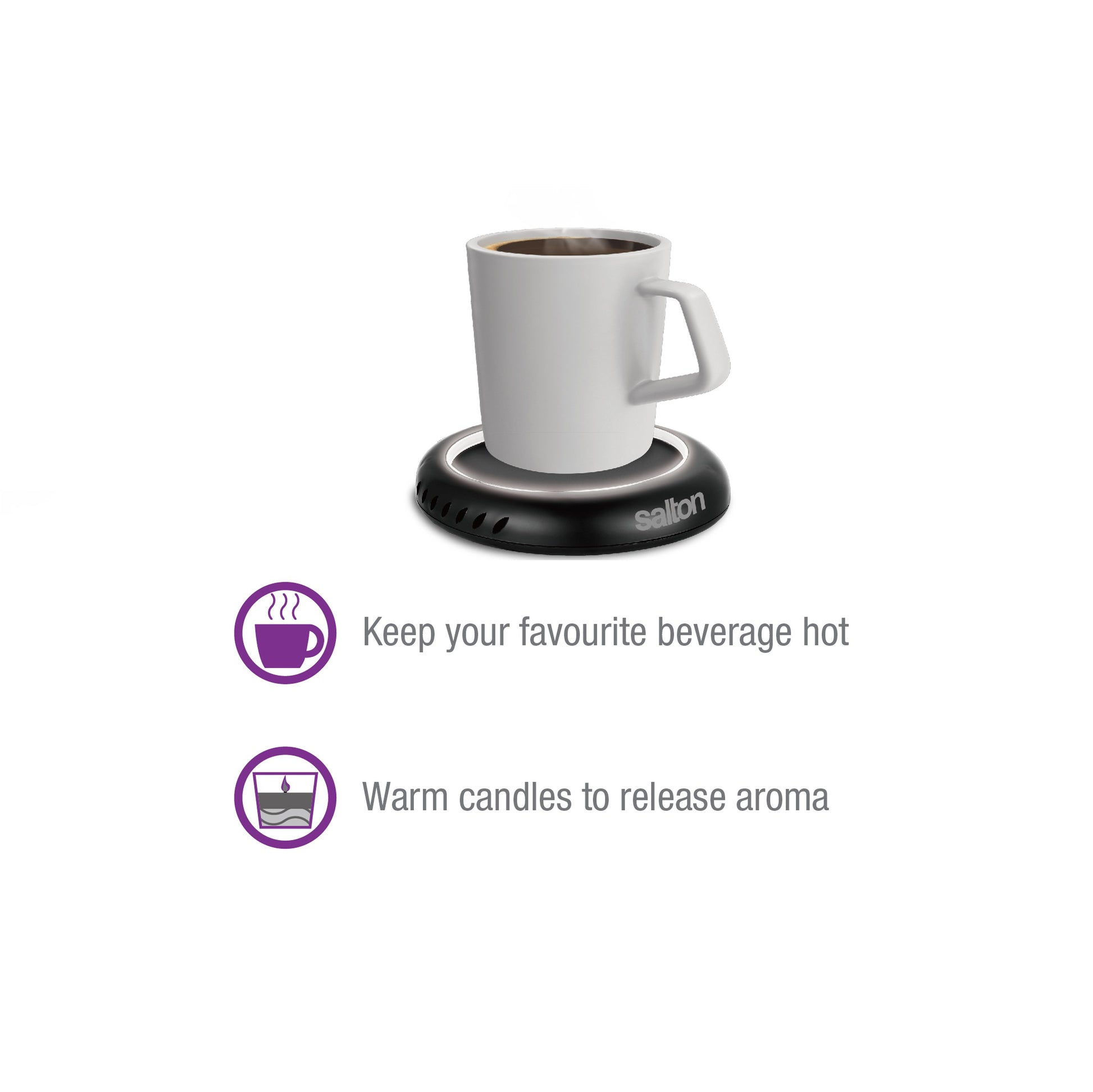 Salton Illuminated Mug Warmer-Beverage Warmers-DECOROLALA