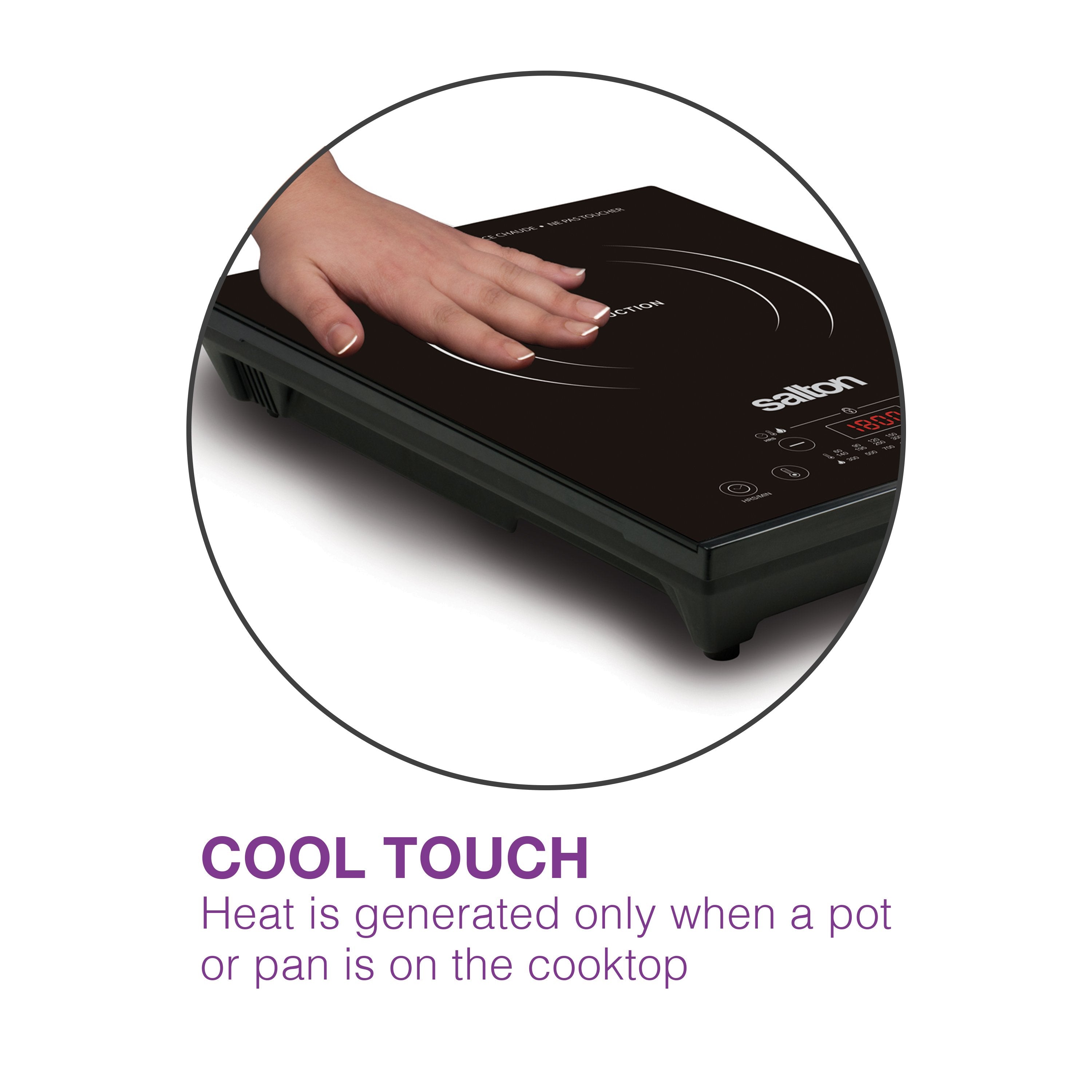 Salton Induction Cooktop With Temperature Probe-Cooktop-DECOROLALA