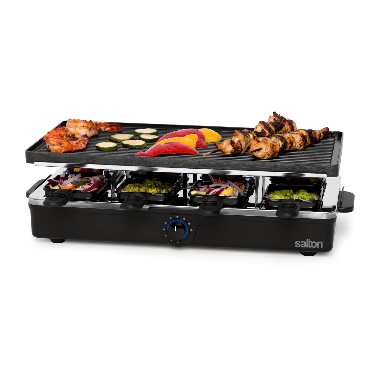 Salton Party Grill & Raclette - 8 Person-Canvas Prints-DECOROLALA