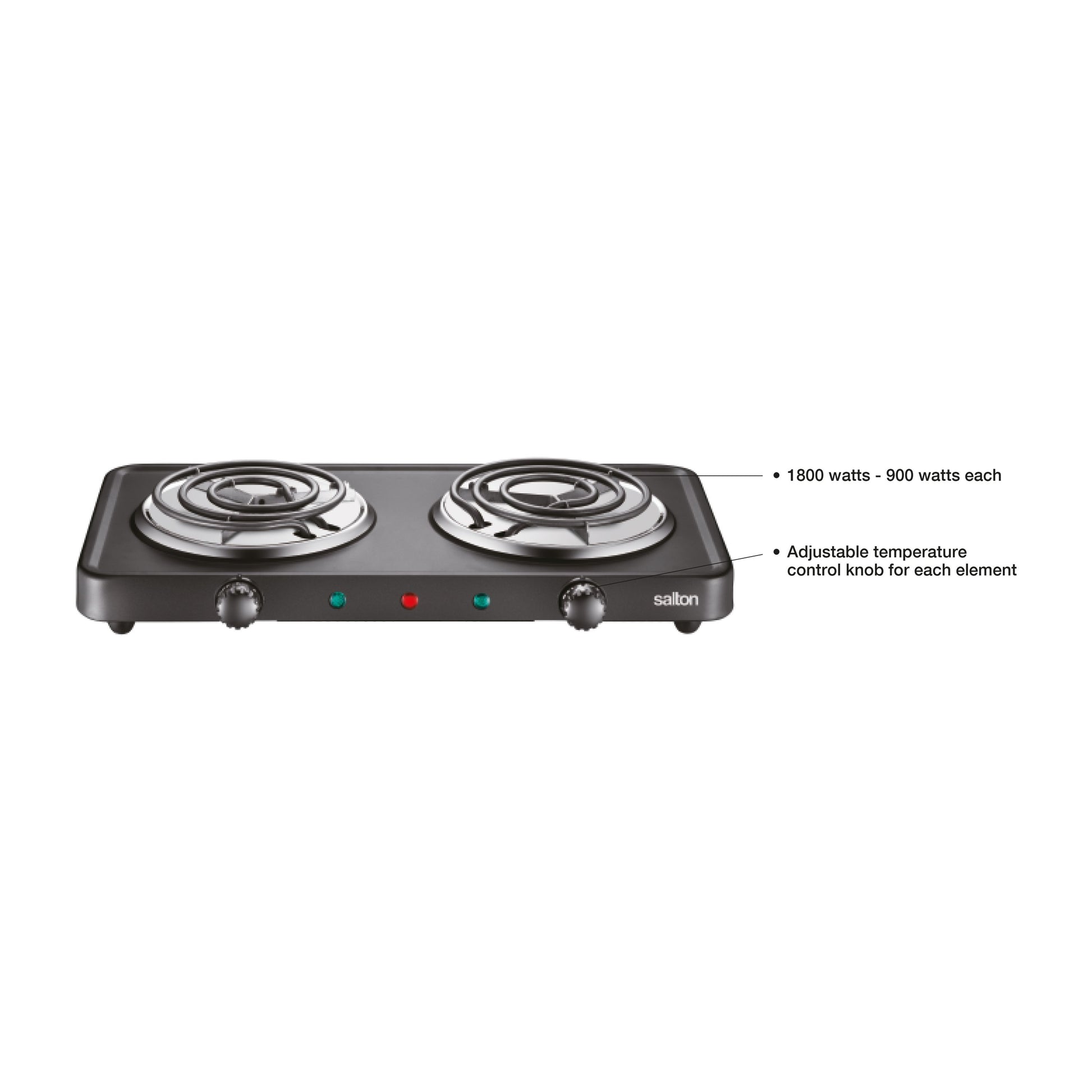 Salton Portable Double Cooktop - 2 Coil-Cooktop-DECOROLALA