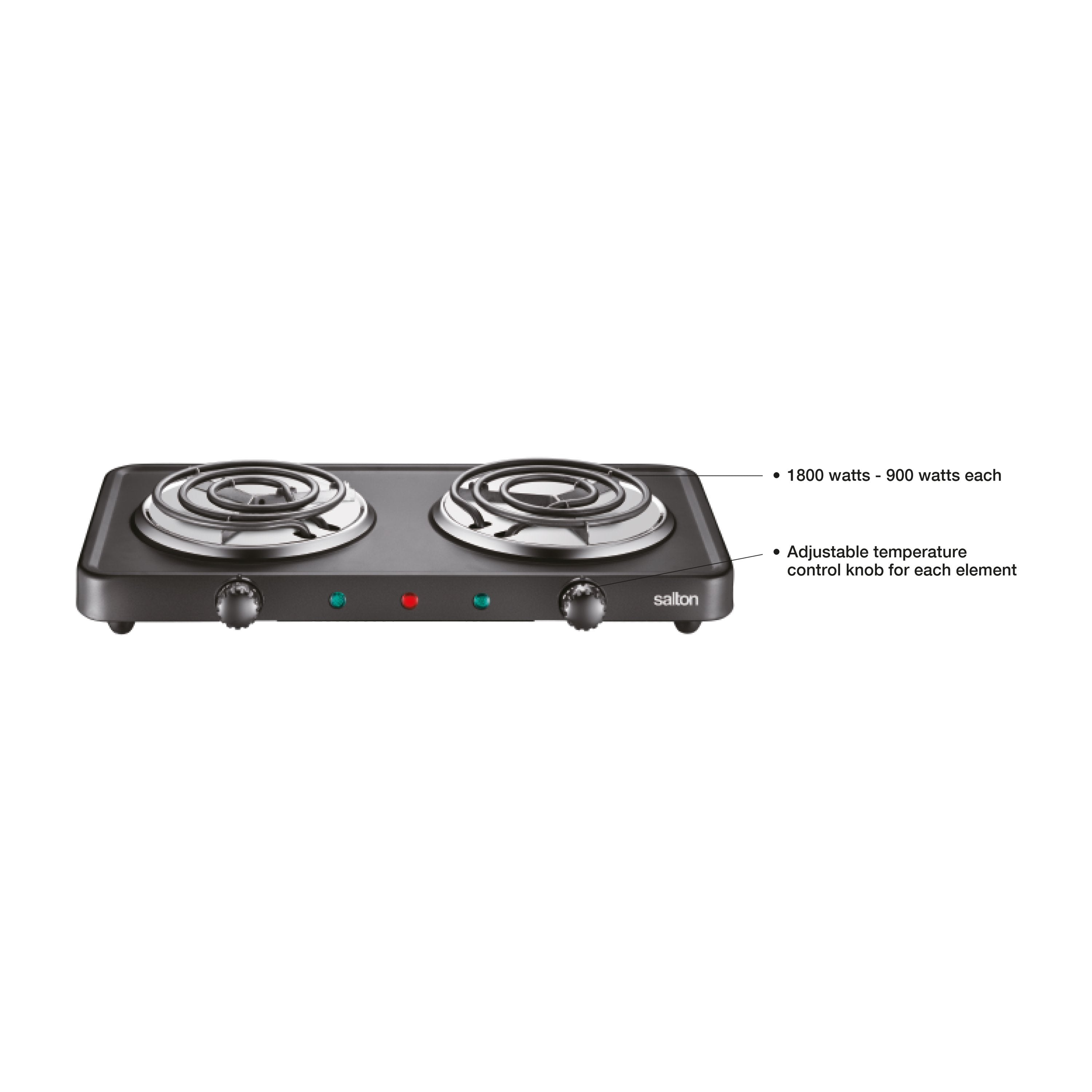 Salton Portable Double Cooktop - 2 Coil-Cooktop-DECOROLALA