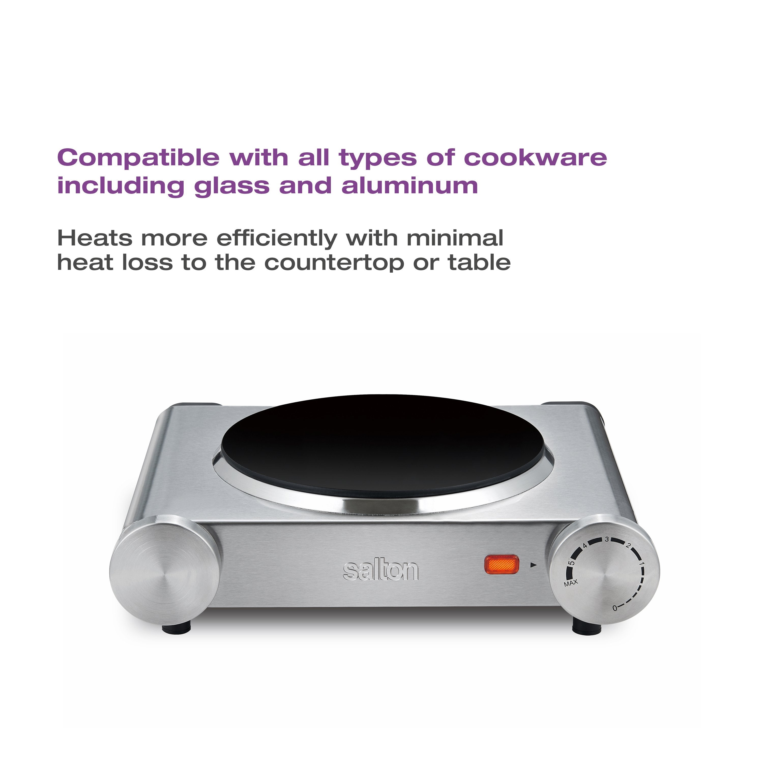 Salton Portable Infrared Cooktop-Cooktop-DECOROLALA
