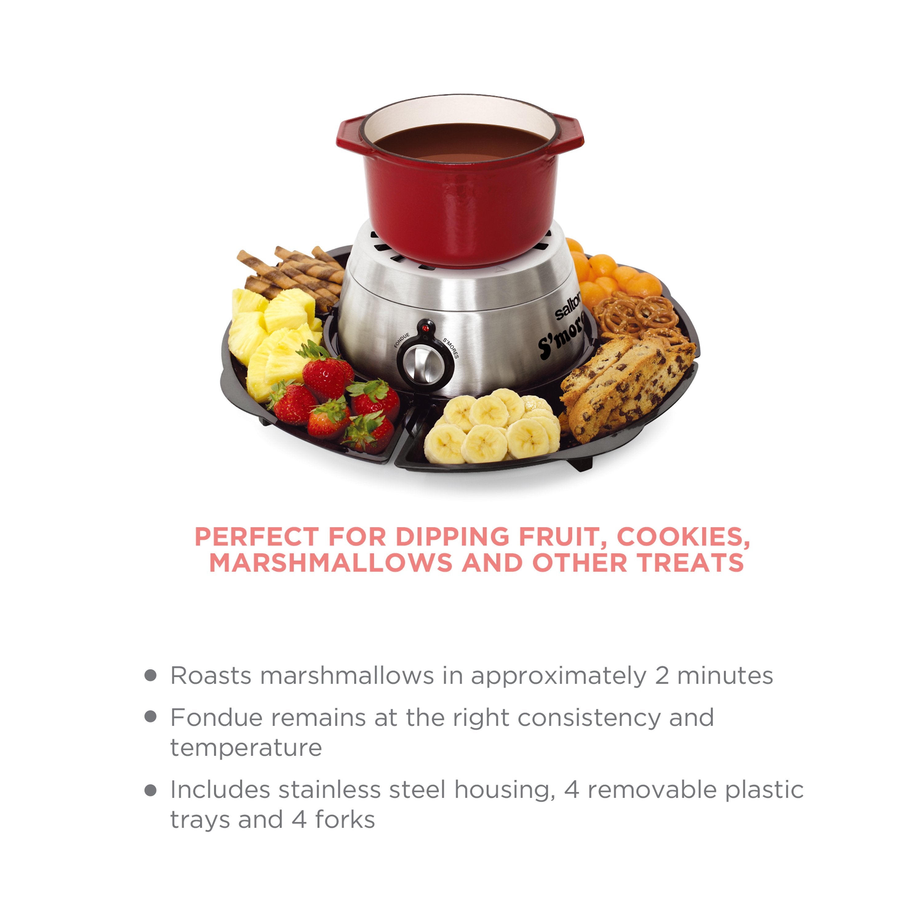 Salton S'Mores & Fondue Maker-Fondue Pots & Sets-DECOROLALA