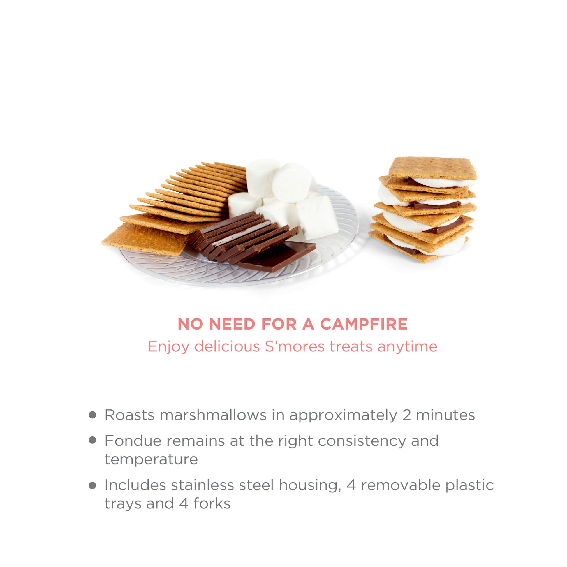 Salton S'Mores & Fondue Maker-Fondue Pots & Sets-DECOROLALA