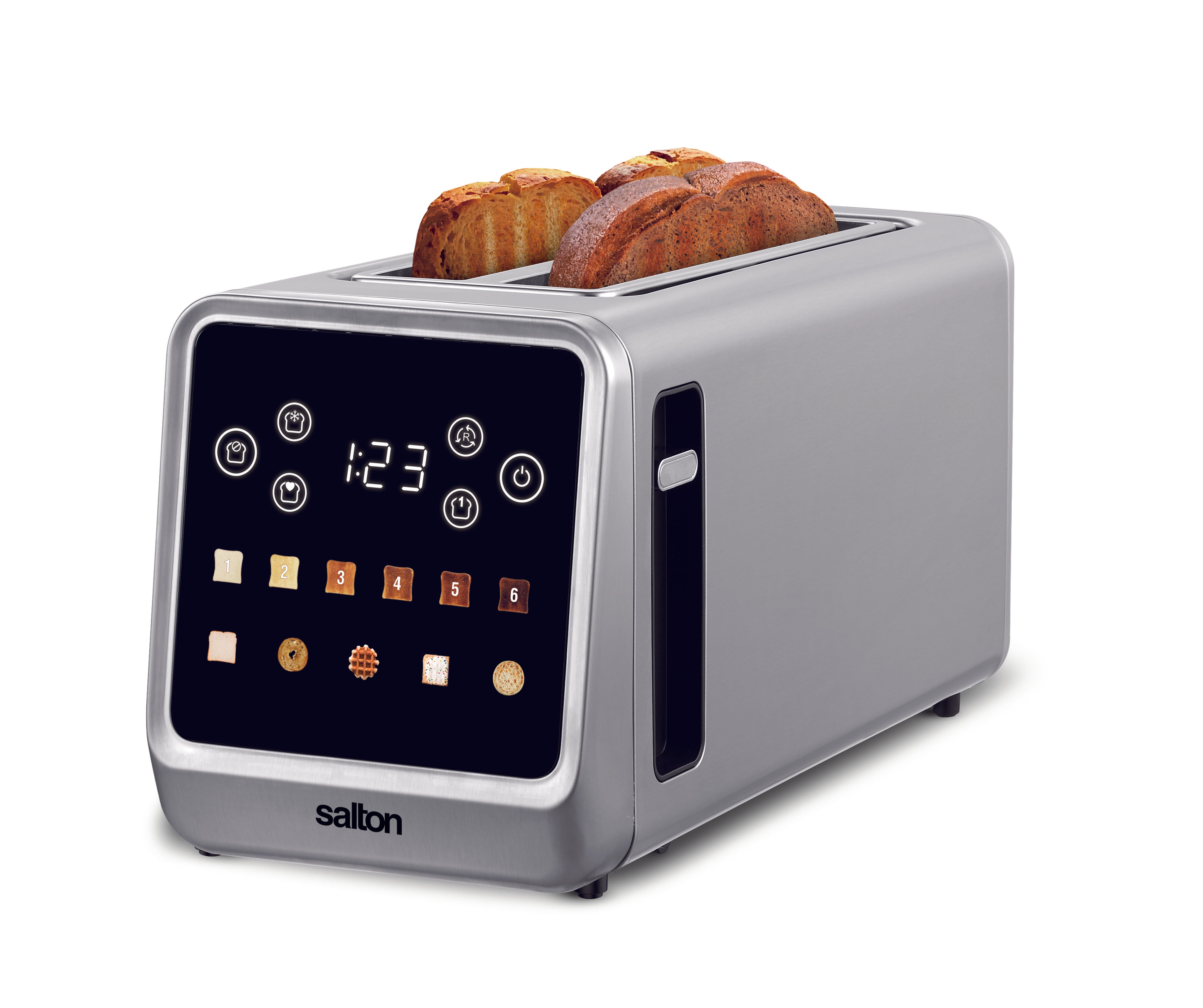 Salton Smart Touch Toaster - Long Slot - 4 Slice-Toaster-DECOROLALA