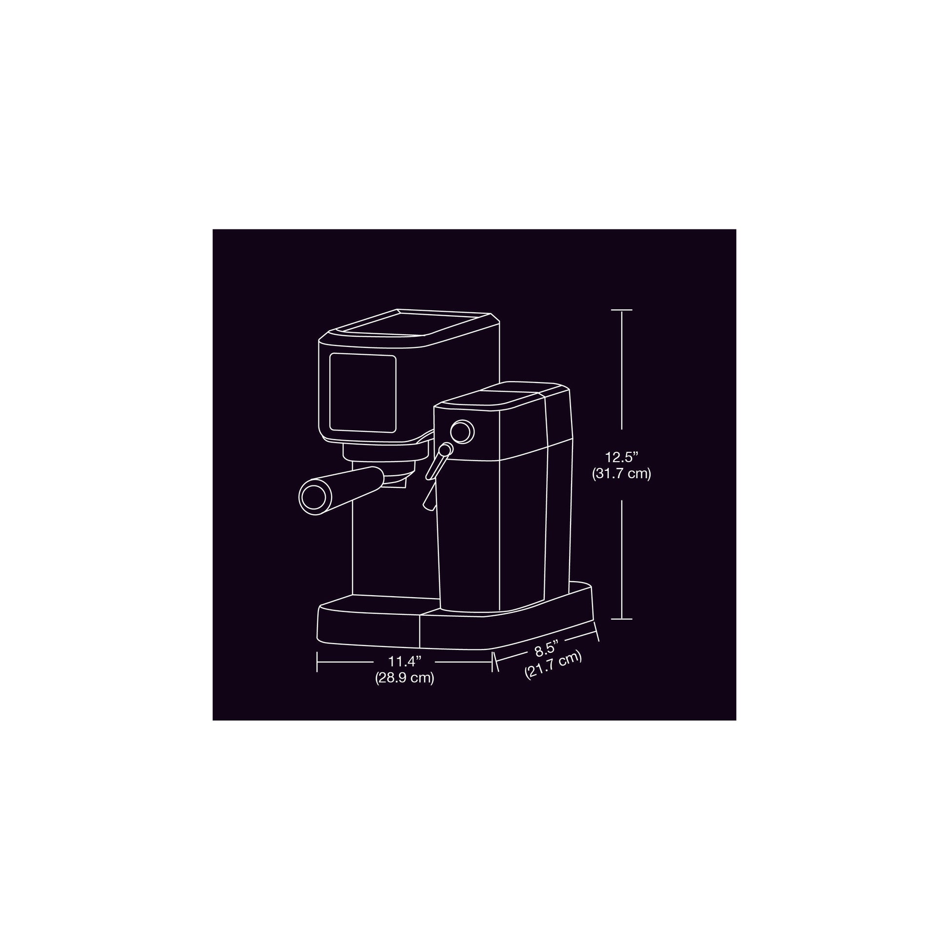 Salton Stainless Steel 3-In-1 Digital Espresso, Capuccino & Latte Machine-Espresso Machine-DECOROLALA